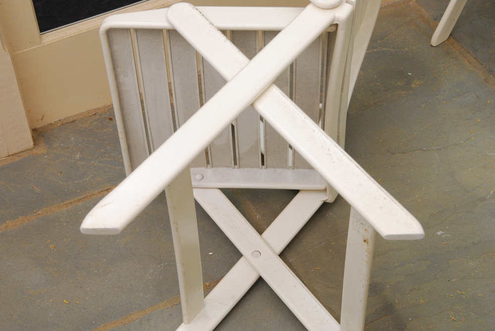 Triconfort Patio Table and IKEA Chairs