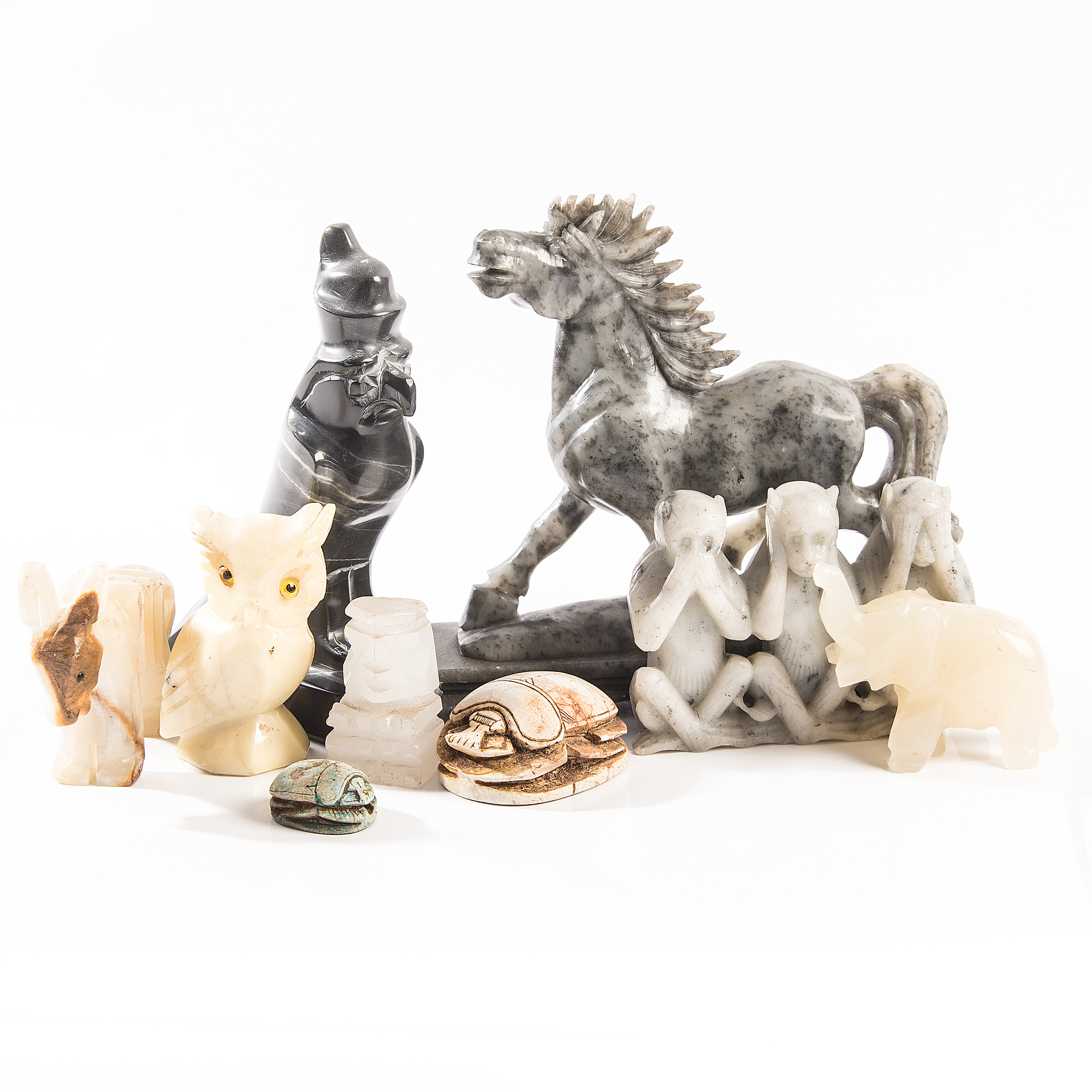 Carved Stone Figurines