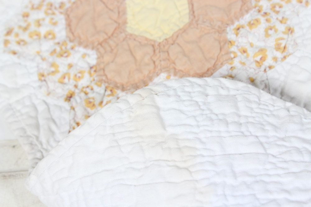 Vintage "Grandmother's Garden" Pattern Quilt