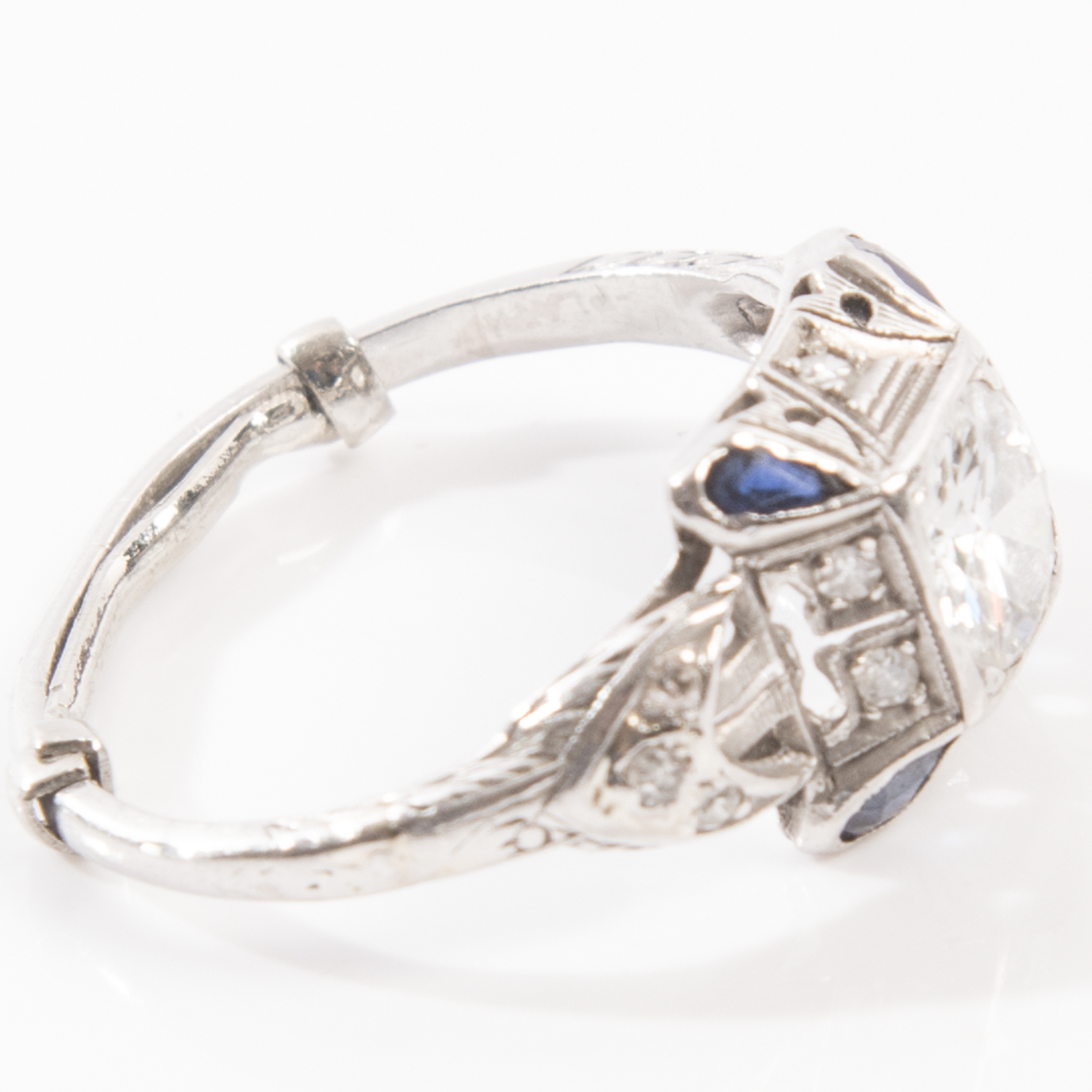 Vintage Art Deco Style Platinum and 0.94 CTW Diamond Ring
