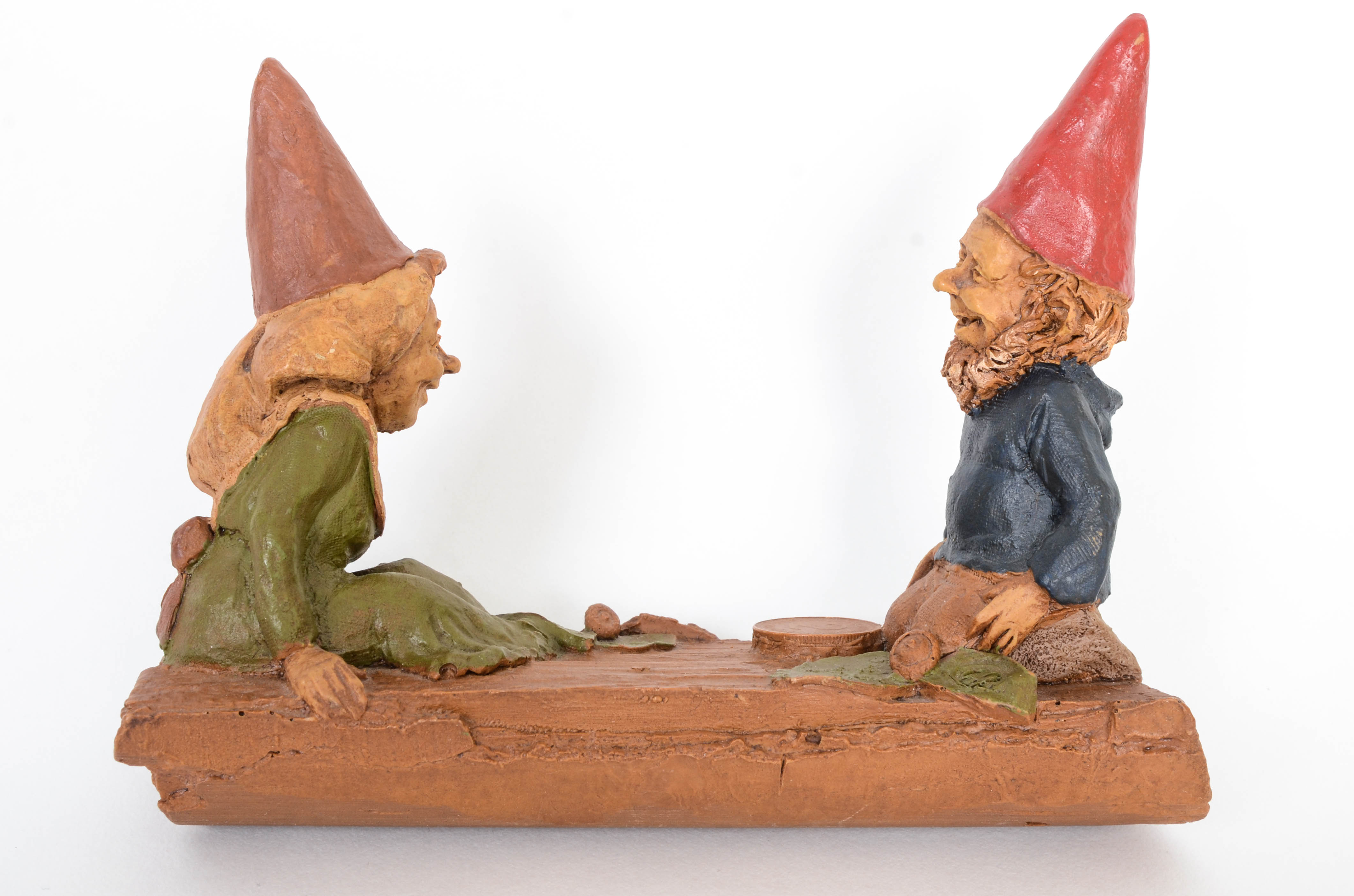 Collection of Seven 1980s Clark Gnome Figurines