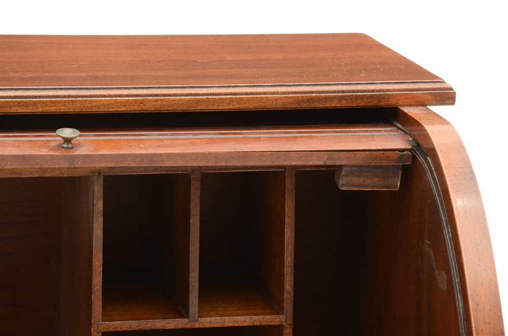 Early American Style Cherry Roll-Top Desk