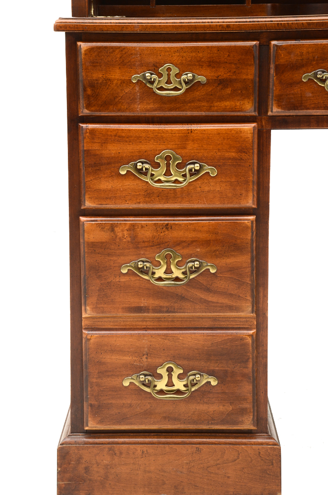 Early American Style Cherry Roll-Top Desk