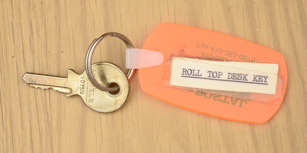 Early American Style Cherry Roll-Top Desk