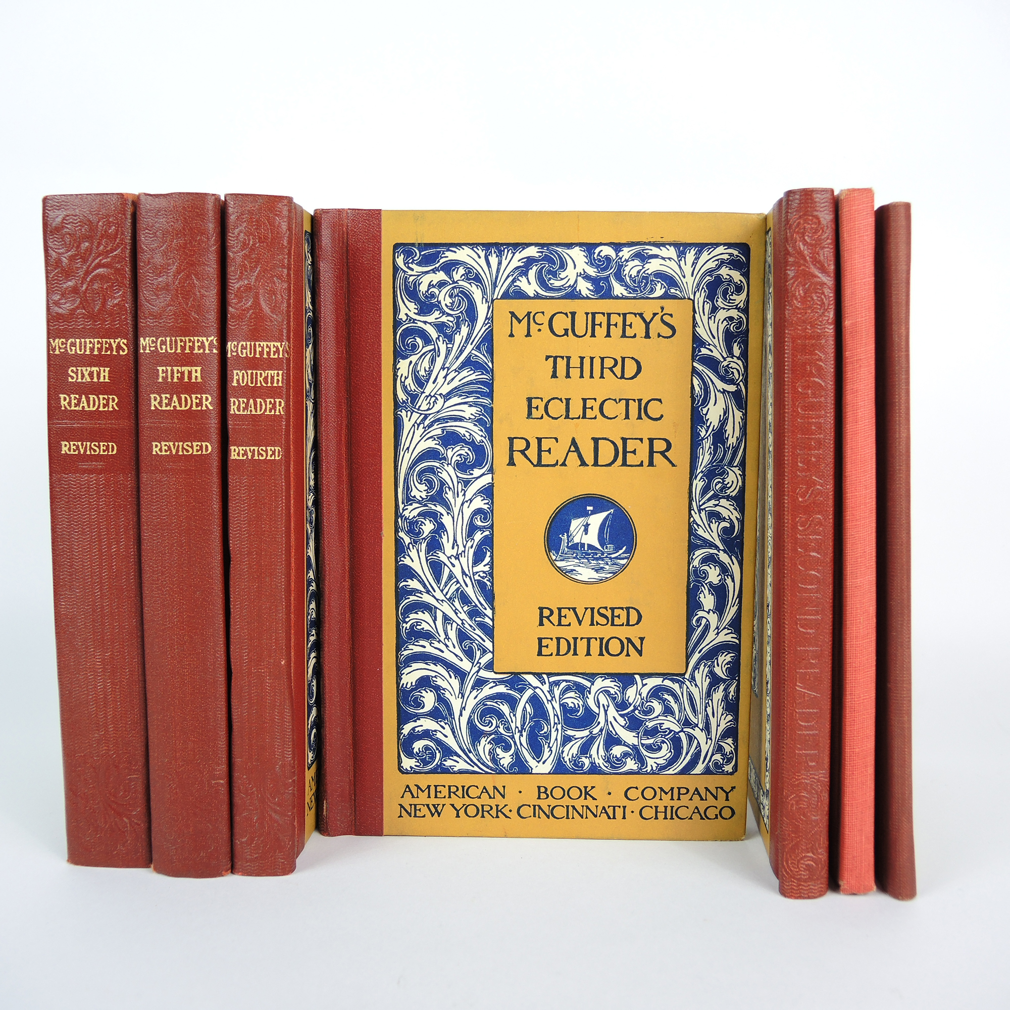 Seven-Volume Set of "McGuffy's Eclectic Readers" Revised Editions