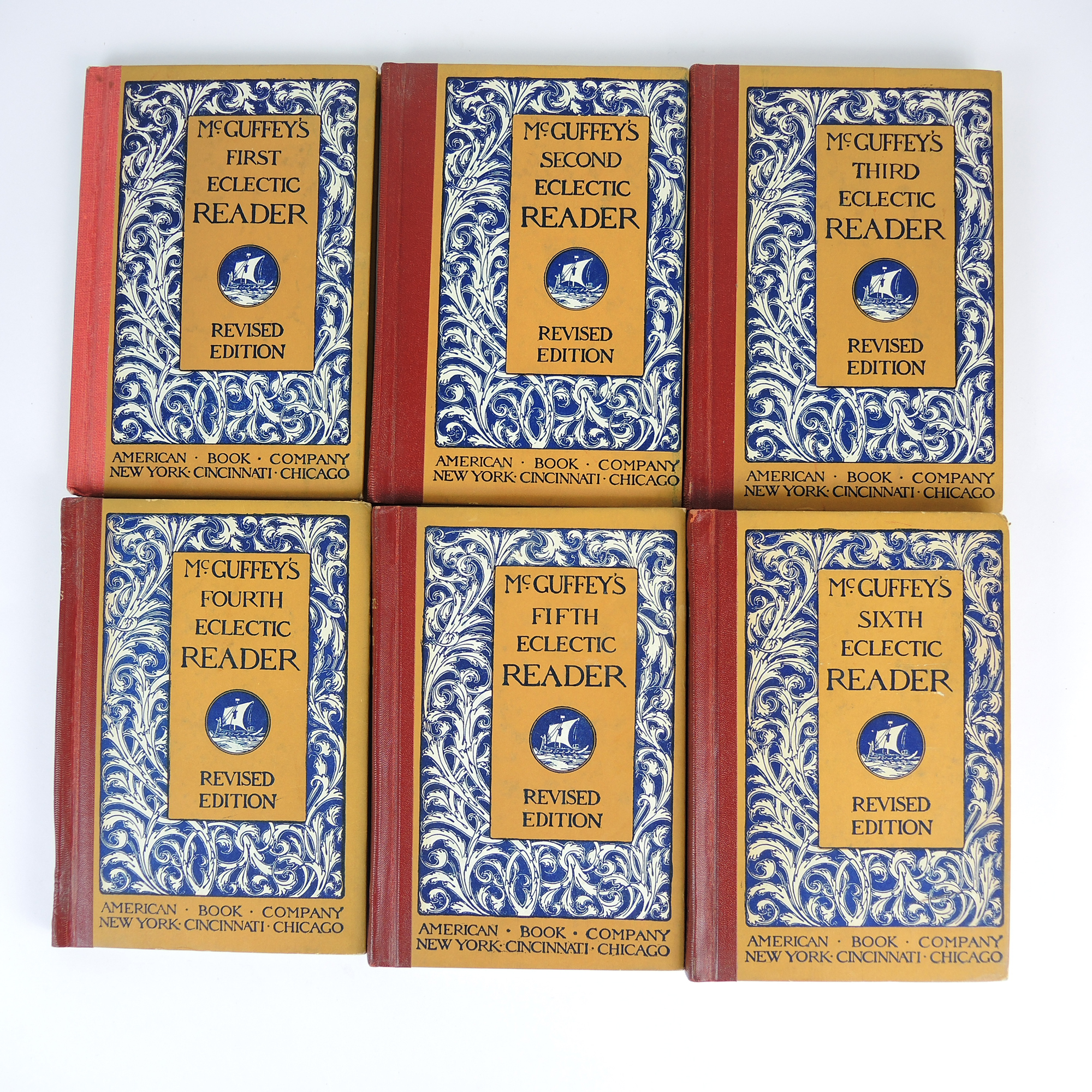Seven-Volume Set of "McGuffy's Eclectic Readers" Revised Editions
