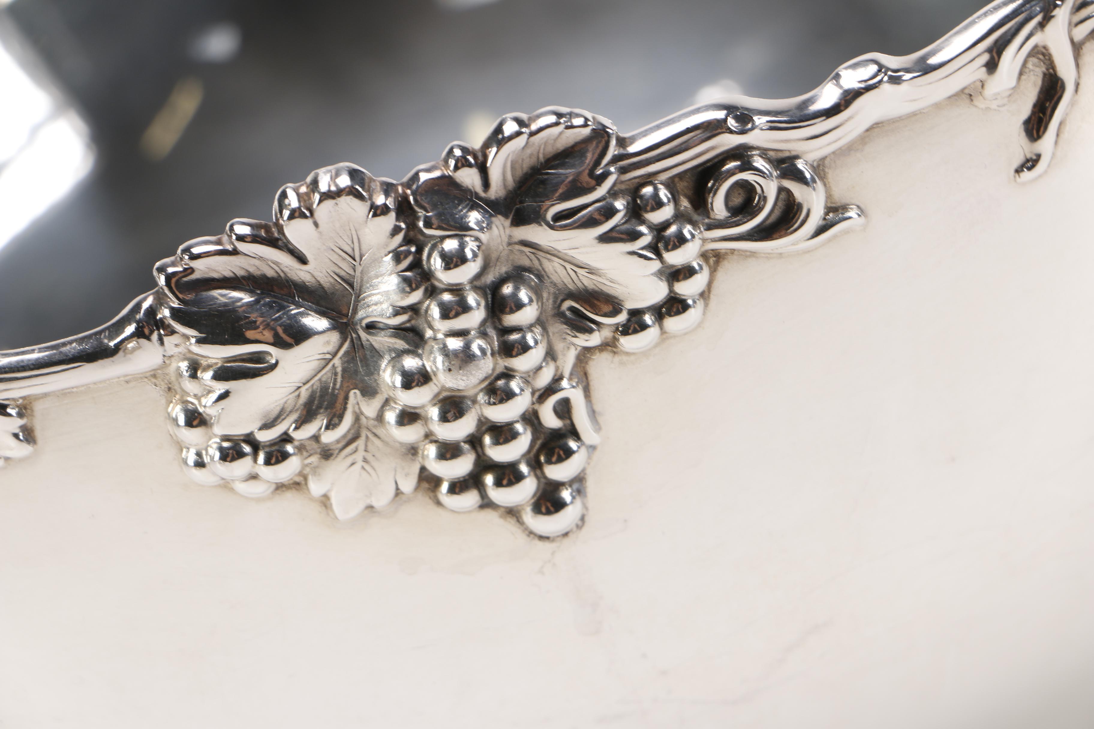 P. Ferner Silver Plate Punch Bowl Set