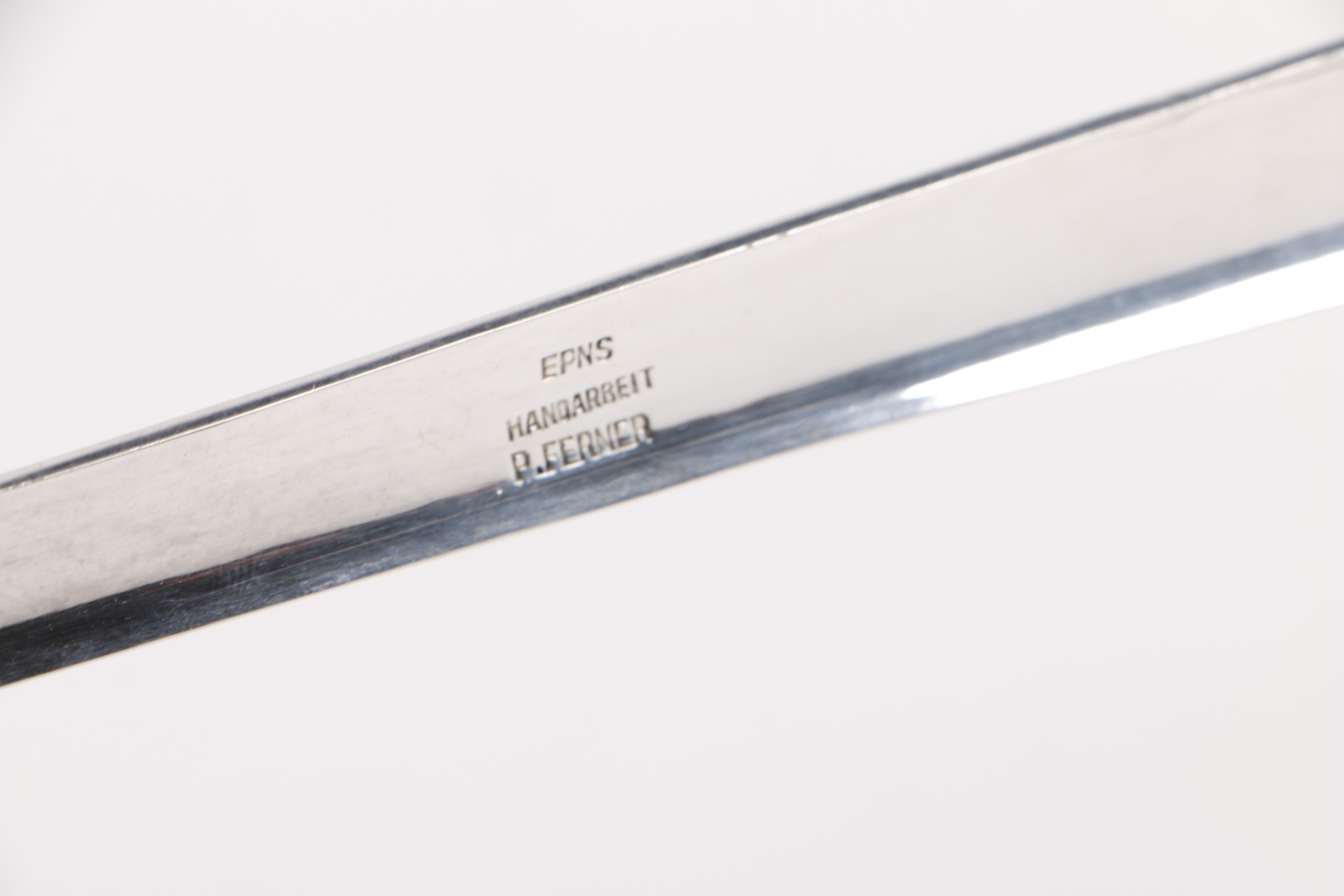 P. Ferner Silver Plate Punch Bowl Set