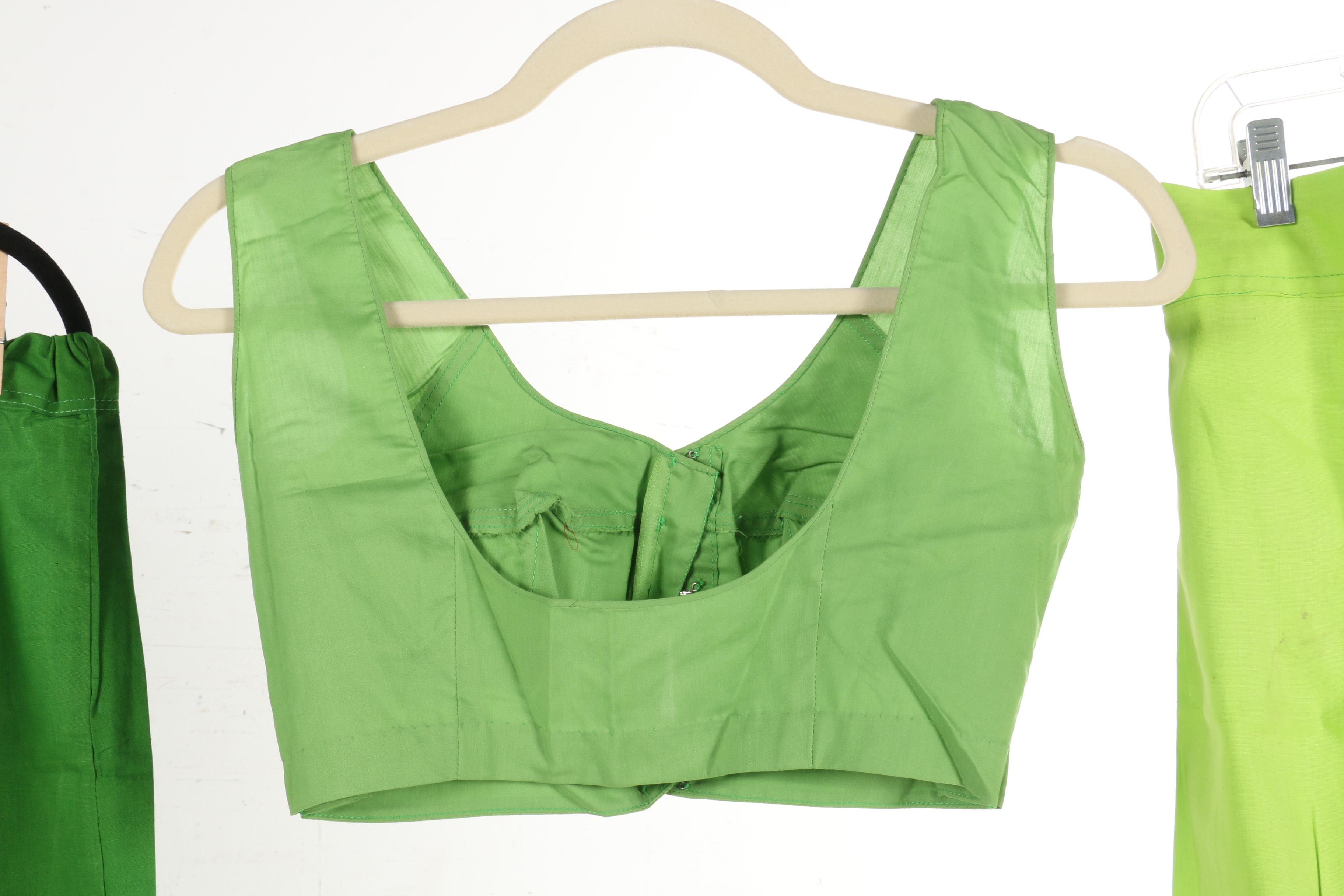 Assortment of Colorful Solid Sari's