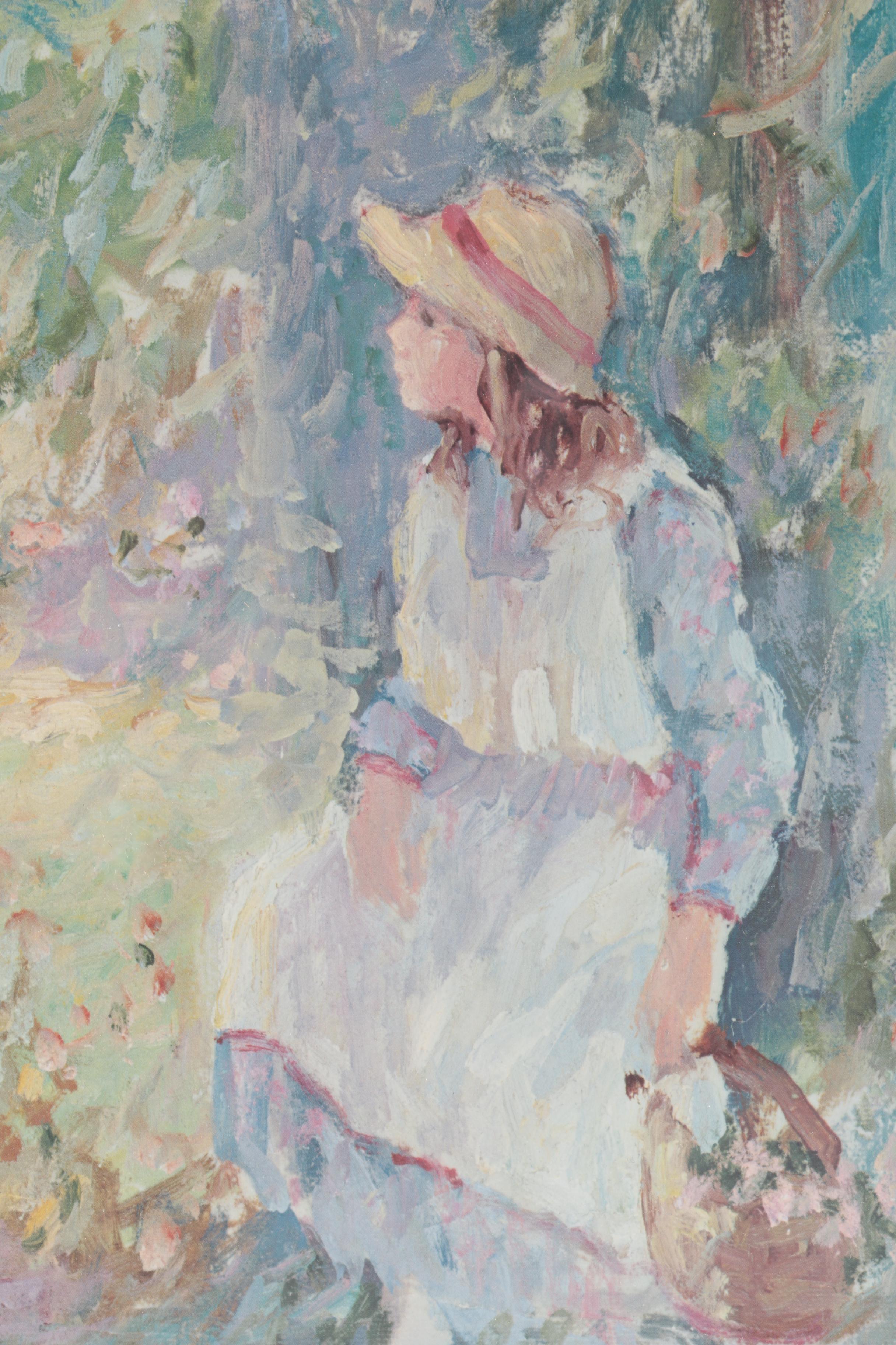 Irene Borg Limited Edition Offset Lithograph After "Solitude"