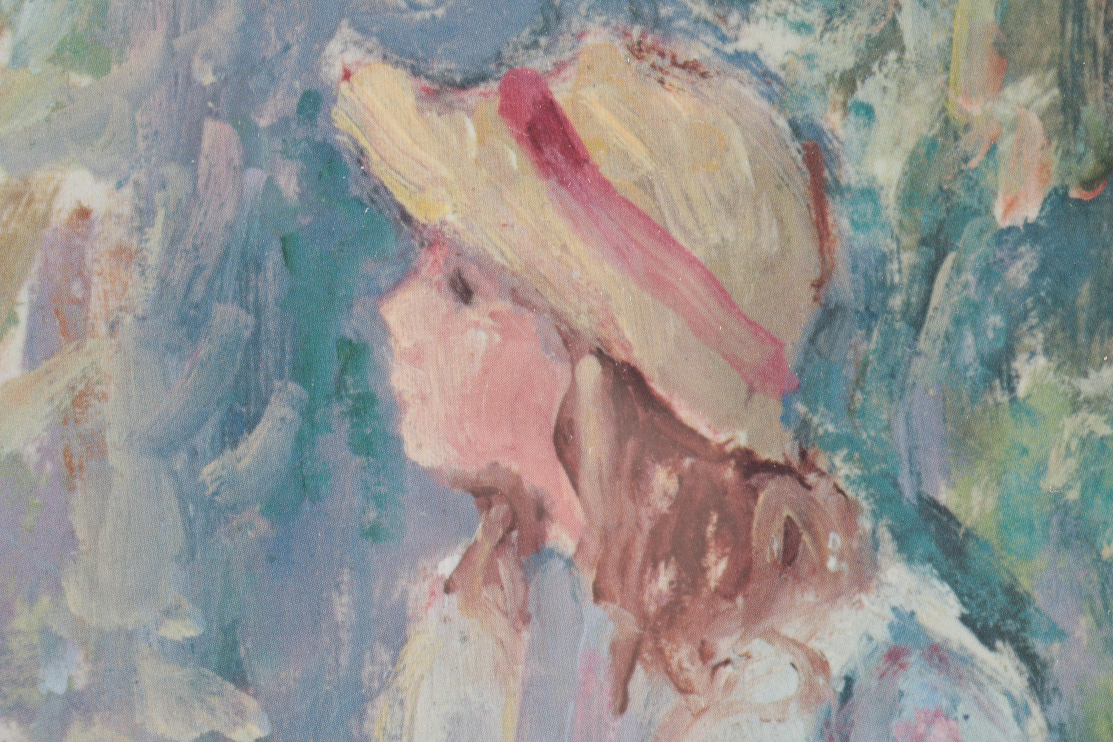 Irene Borg Limited Edition Offset Lithograph After "Solitude"