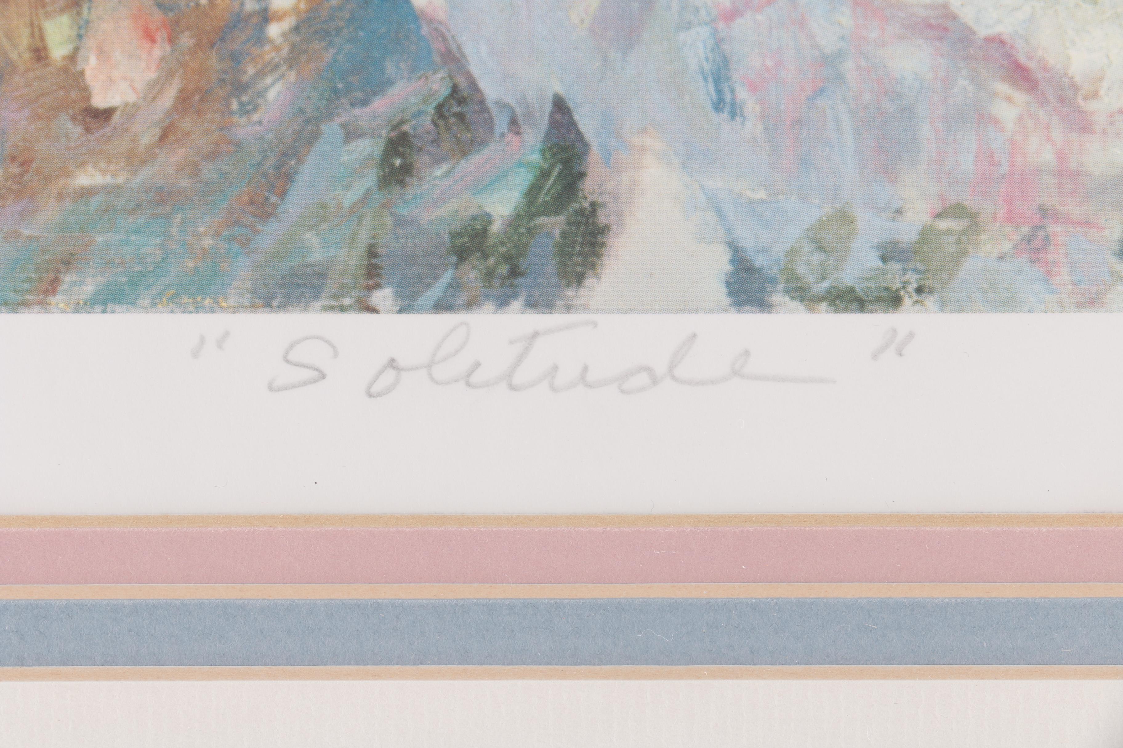 Irene Borg Limited Edition Offset Lithograph After "Solitude"