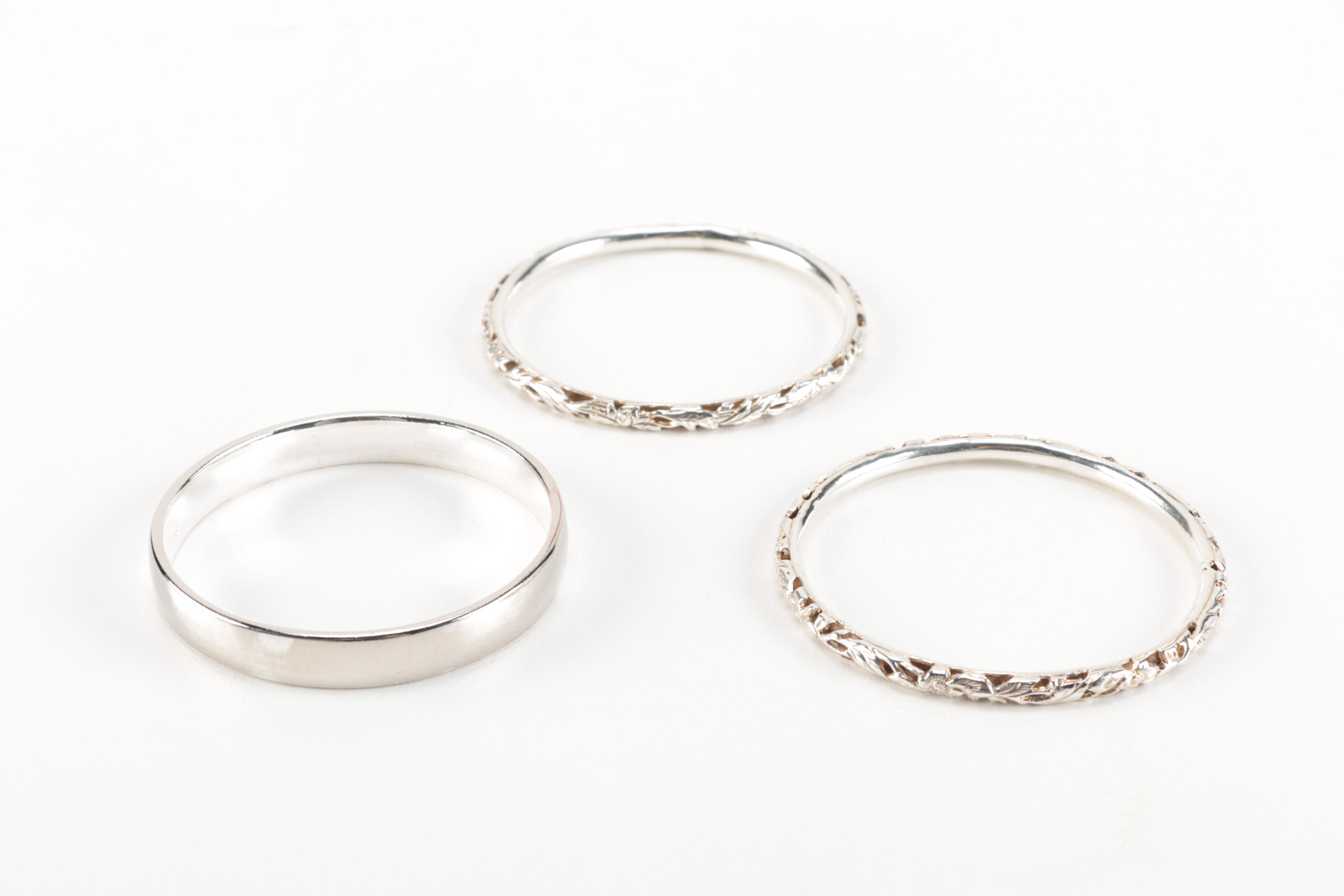 Sterling Silver Bangle Bracelets