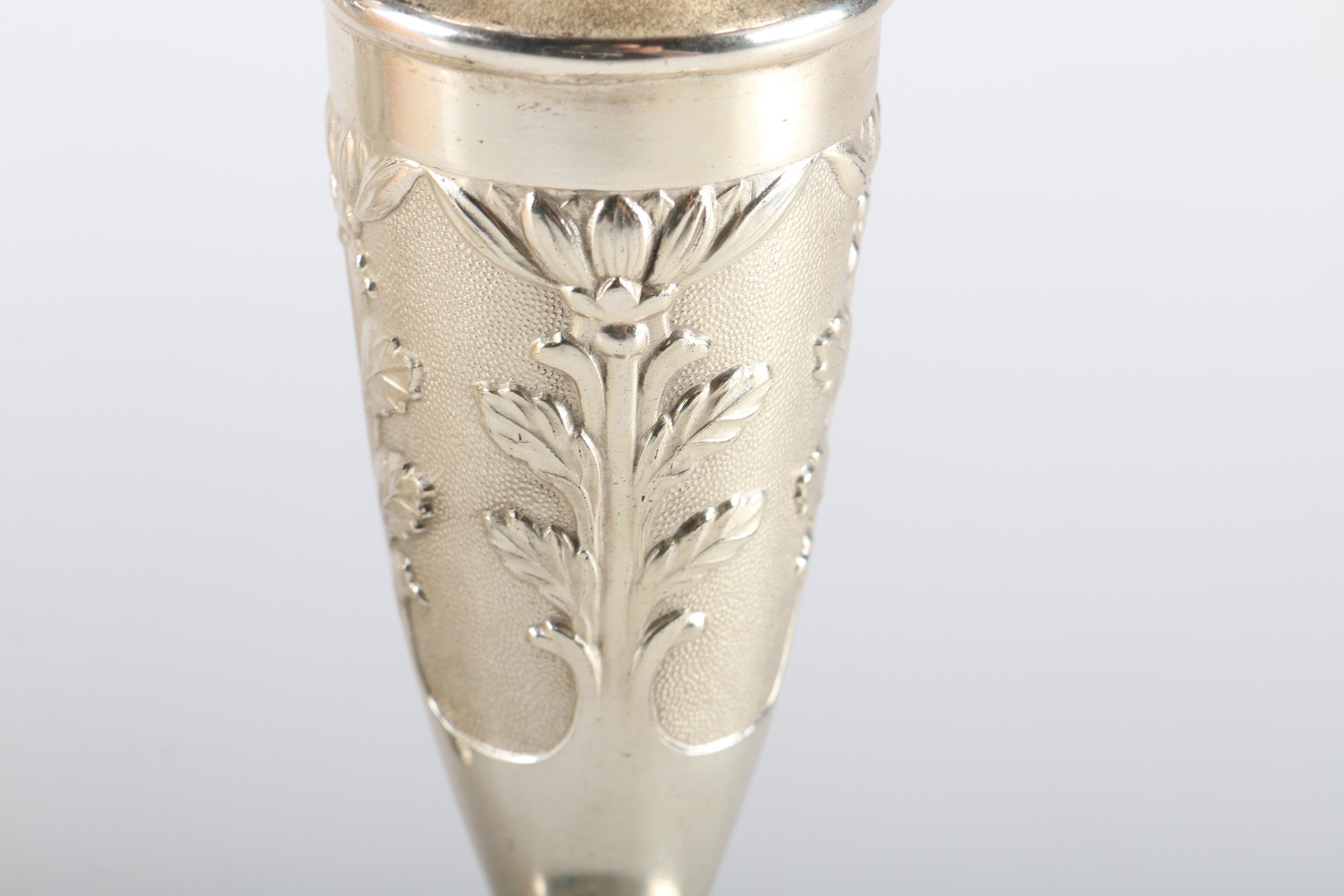 Vintage Silver-Plated Candleholders and Salt and Pepper Set