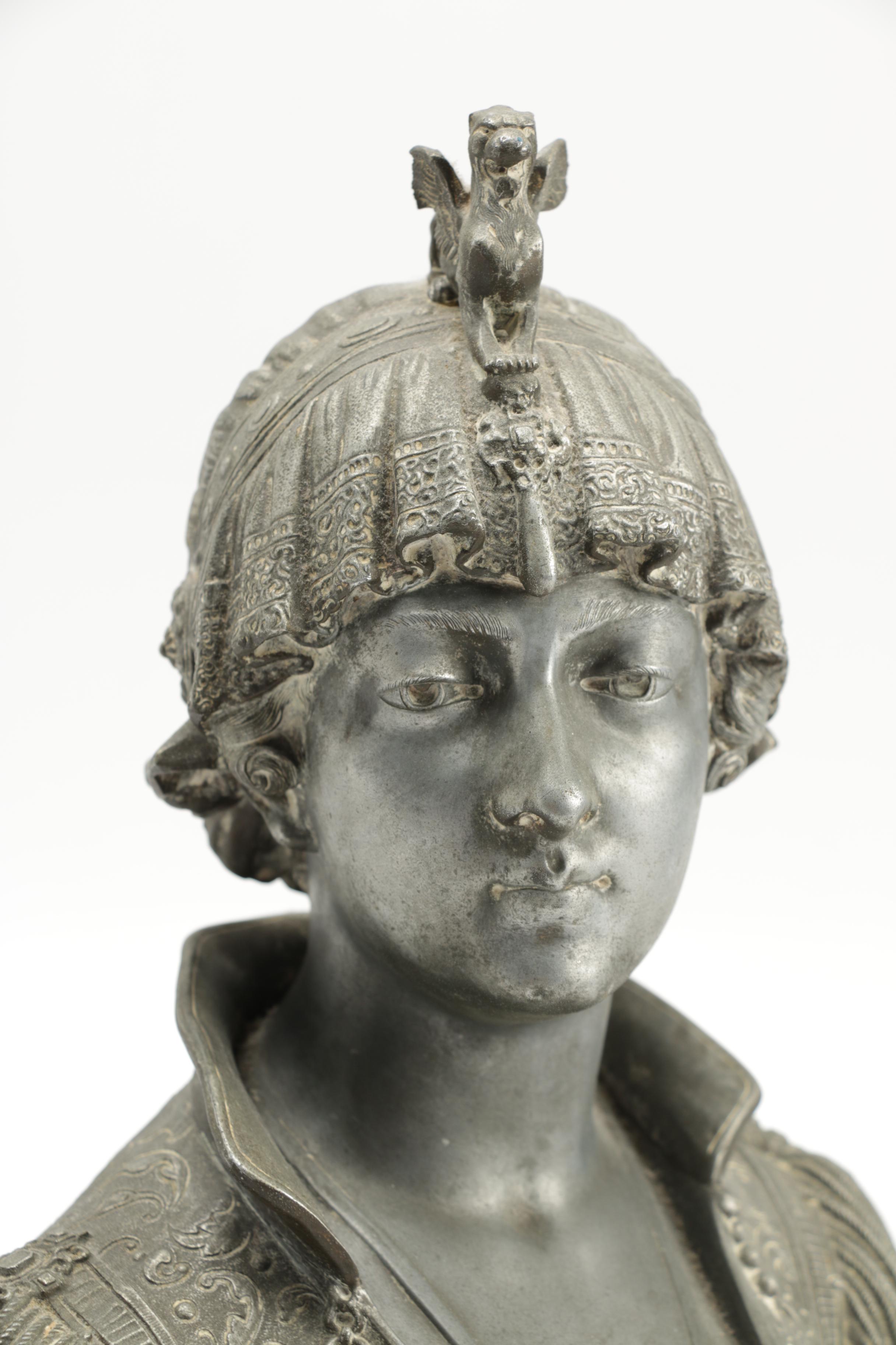 Cast Reproduction Sculpture After Cesare Constantino Ceribelli's "Bust of Bianca"