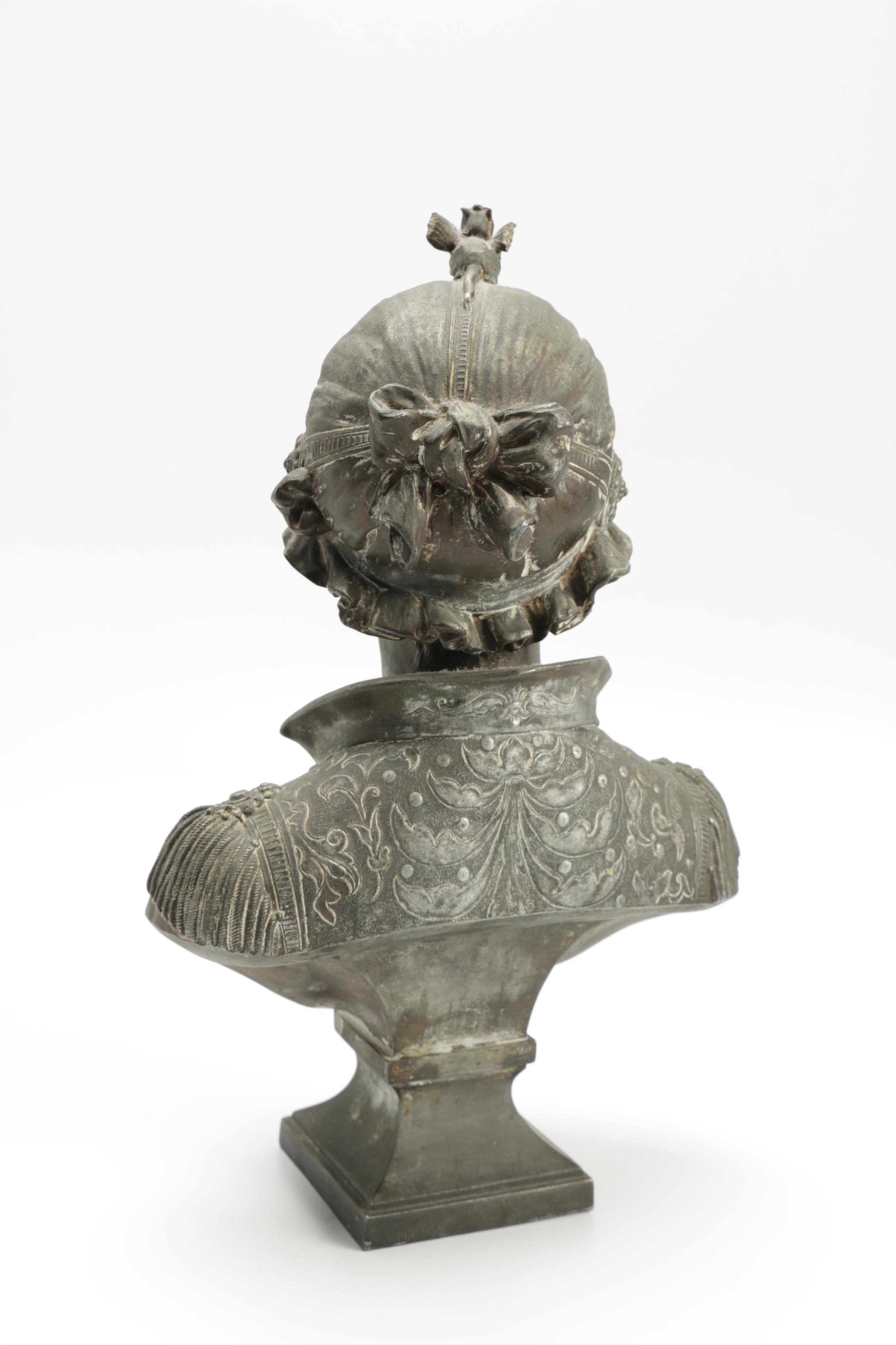 Cast Reproduction Sculpture After Cesare Constantino Ceribelli's "Bust of Bianca"