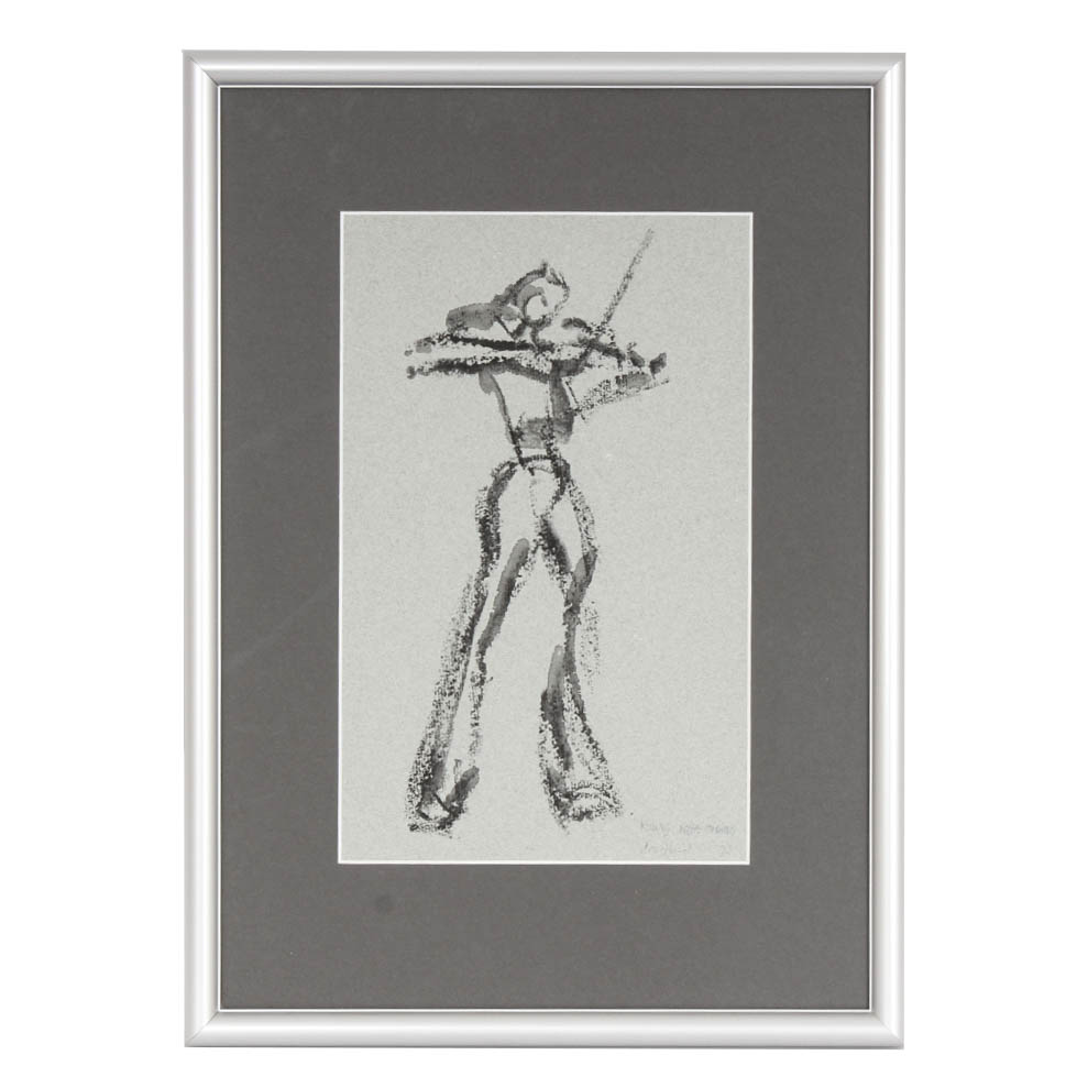 Dorothy Bradford Drawing on Paper "Kyung Wha Chung"