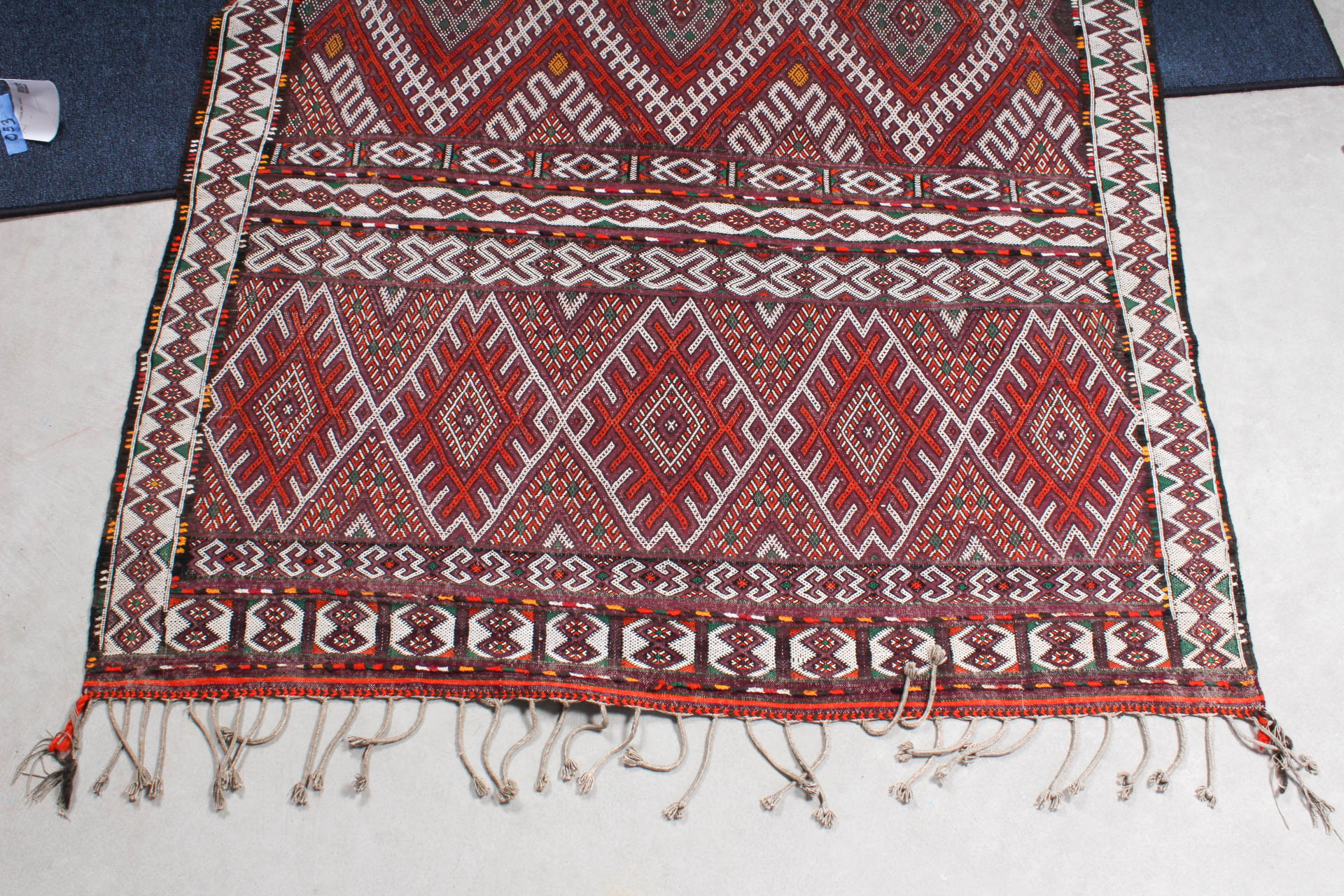 Vintage Hand Knotted Moroccan Prayer Rug