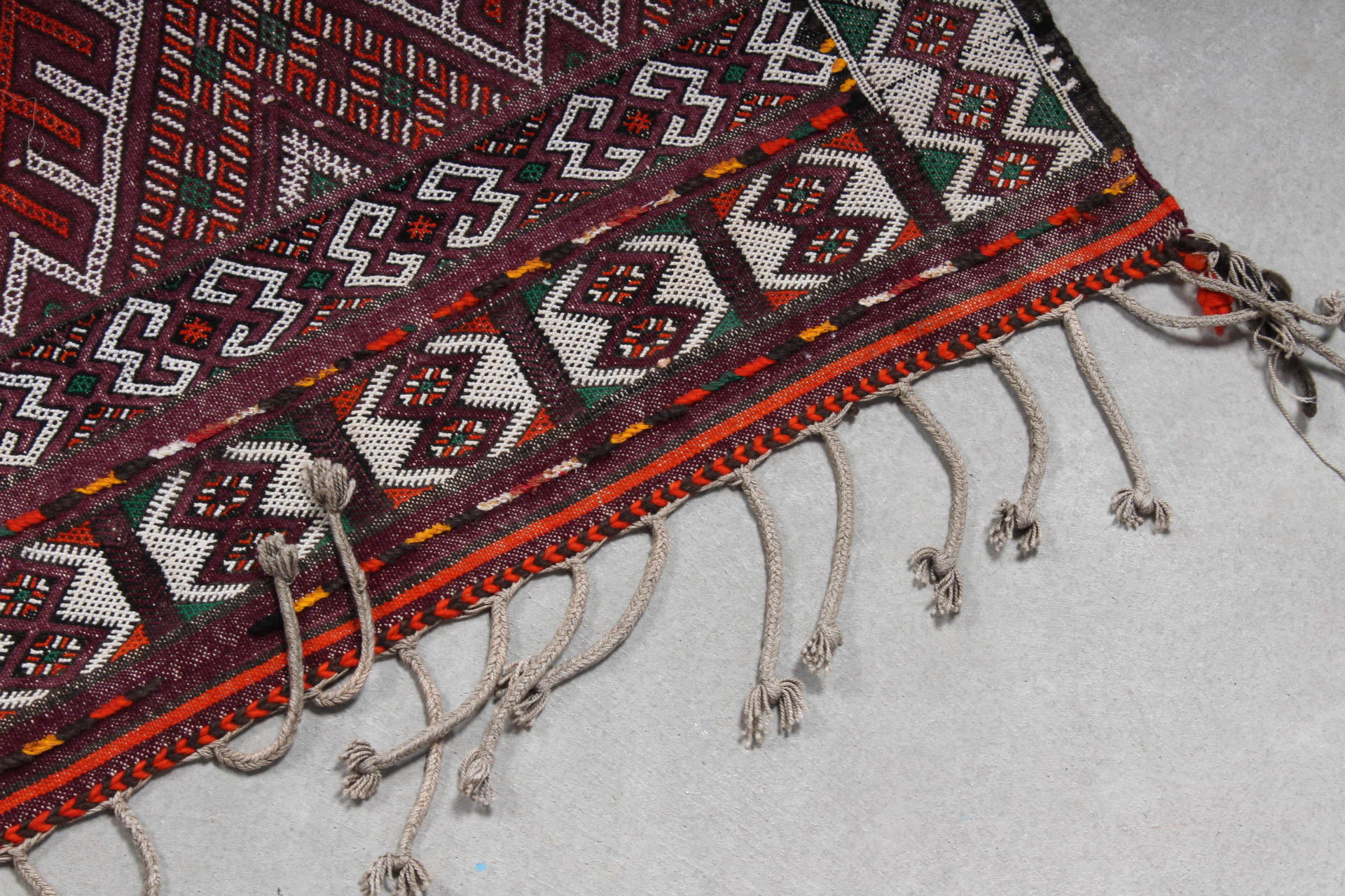 Vintage Hand Knotted Moroccan Prayer Rug