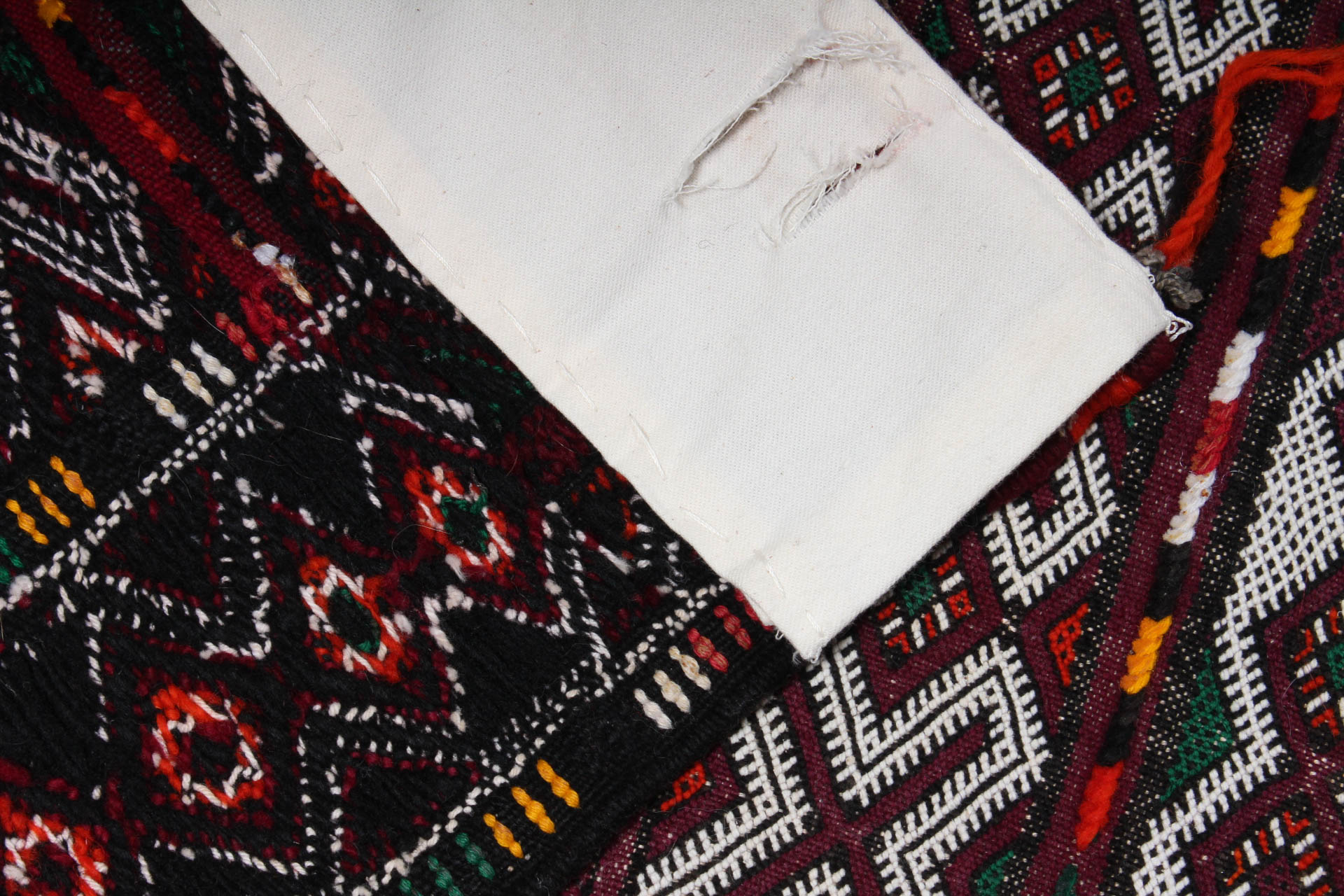 Vintage Hand Knotted Moroccan Prayer Rug