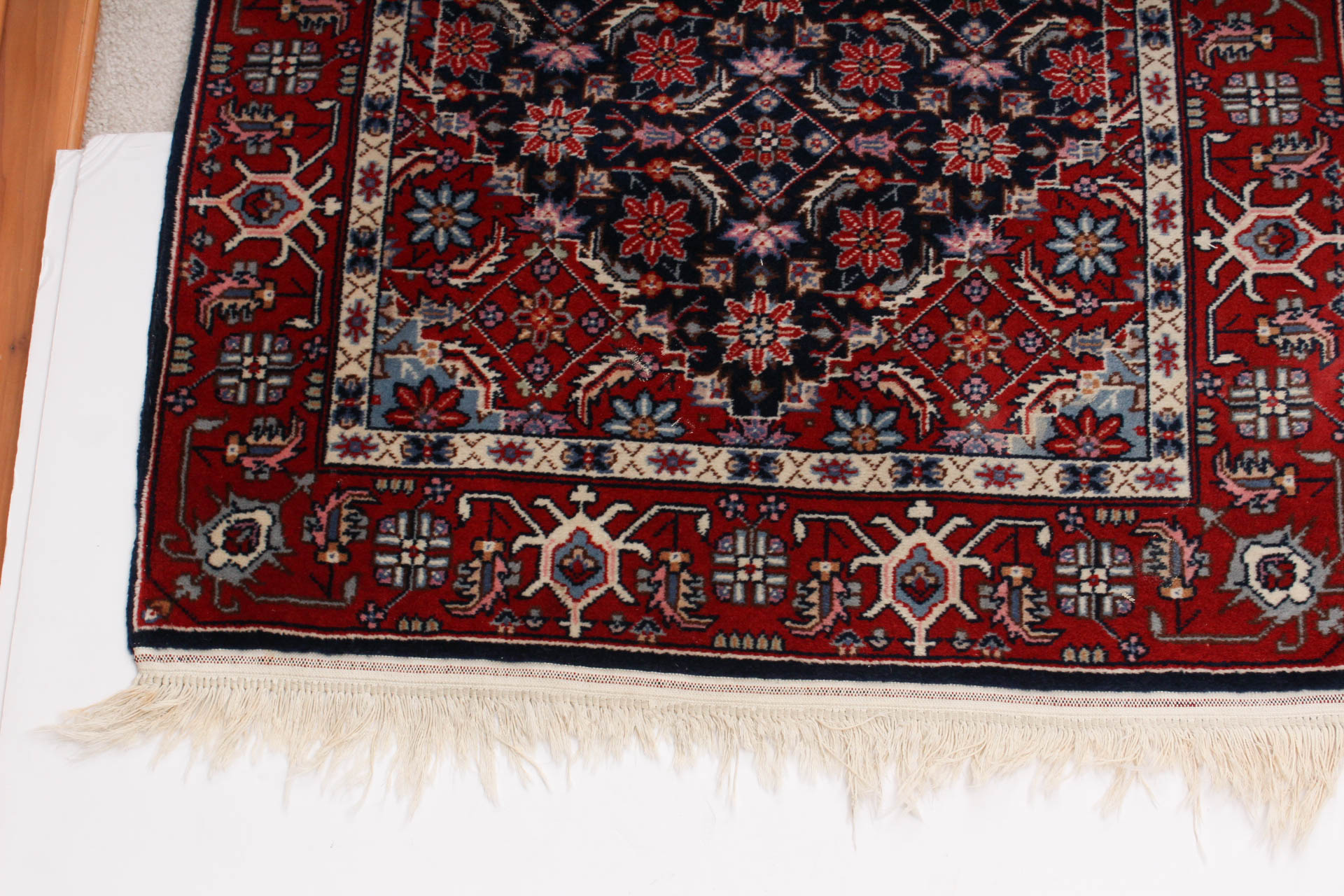 Hand-Knotted Bijar-Style Wool Carpet Runner