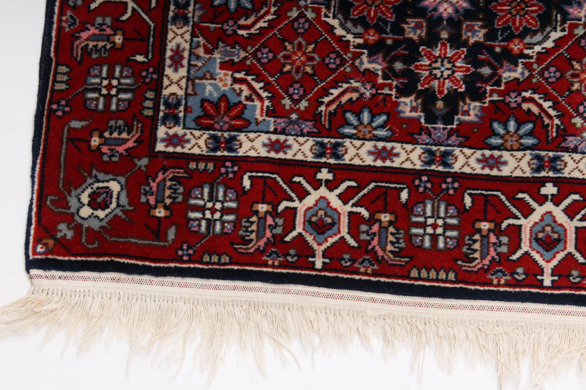 Hand-Knotted Bijar-Style Wool Carpet Runner
