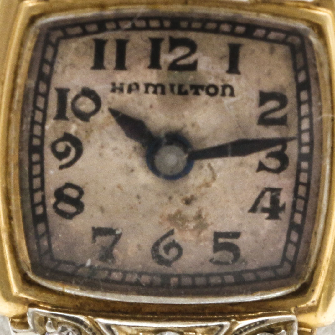 Hamilton 14K Yellow Gold and Diamond Watch