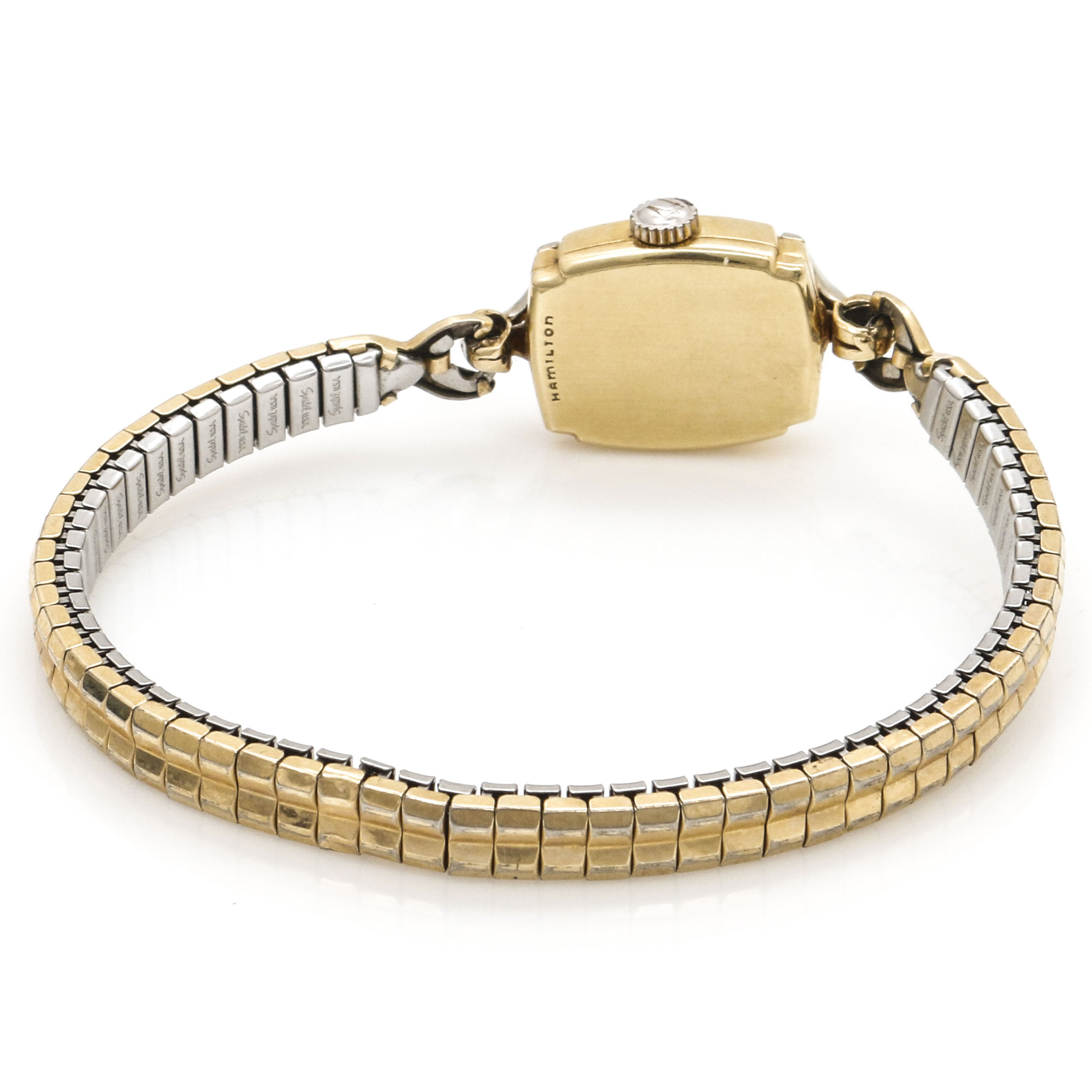 Hamilton 14K Yellow Gold and Diamond Watch