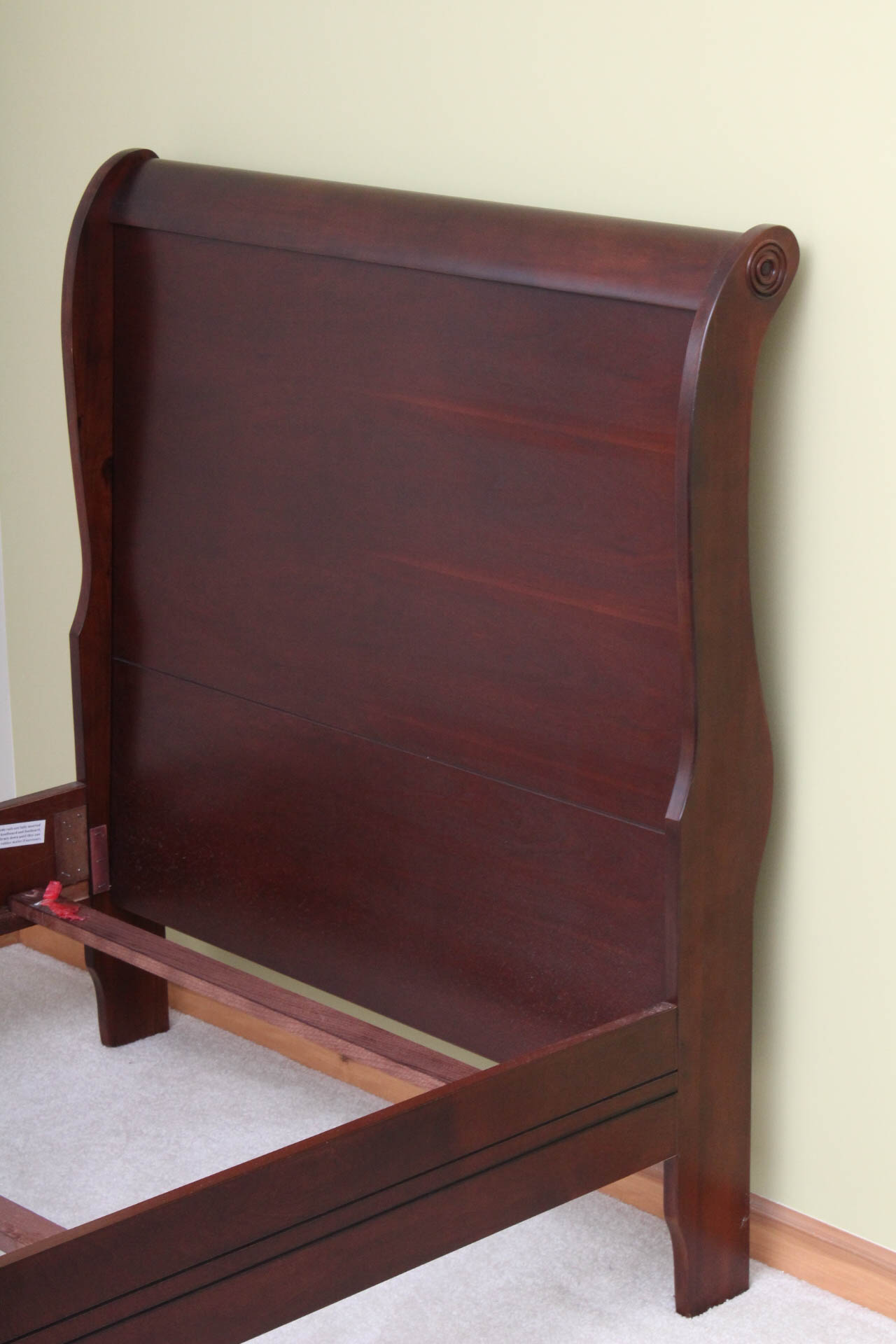 Two Antique Style Twin Sleigh Beds