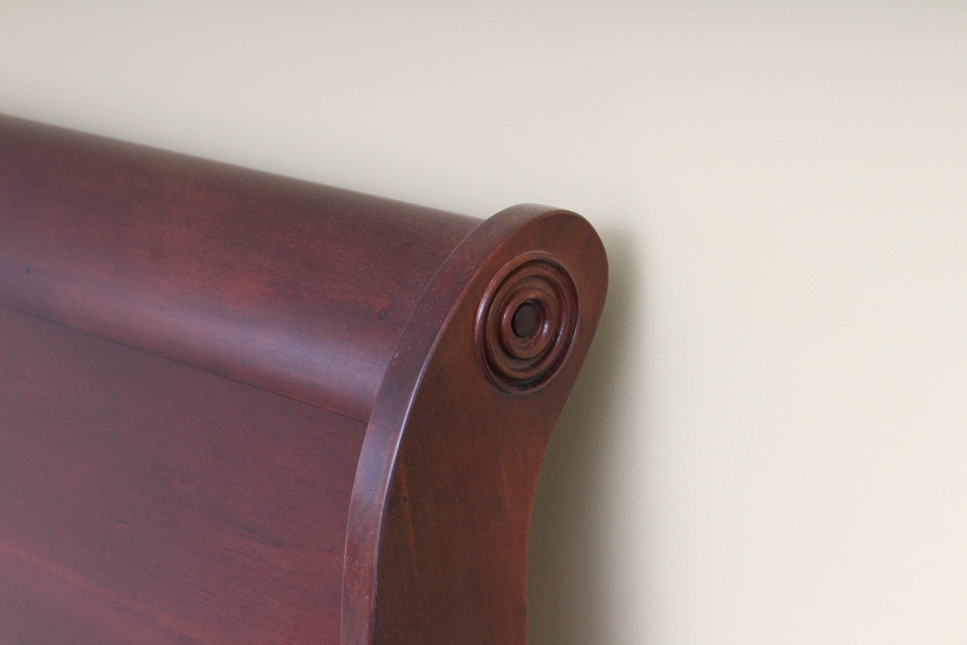 Two Antique Style Twin Sleigh Beds