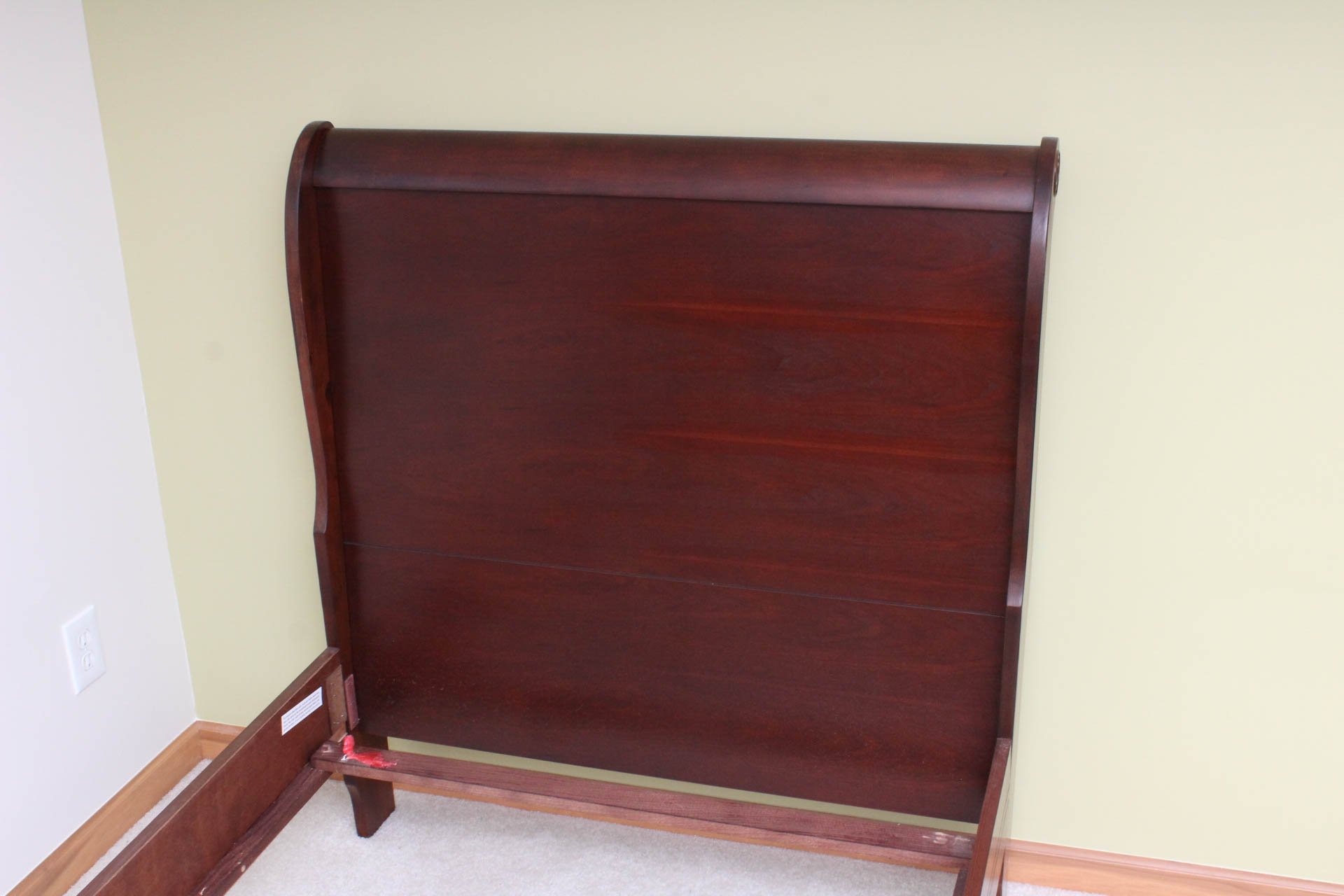 Two Antique Style Twin Sleigh Beds