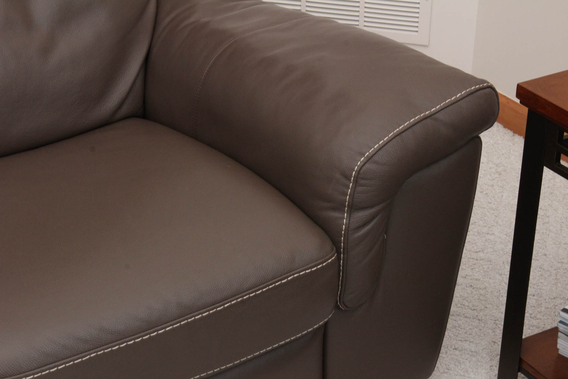 Electric Leather Loveseat