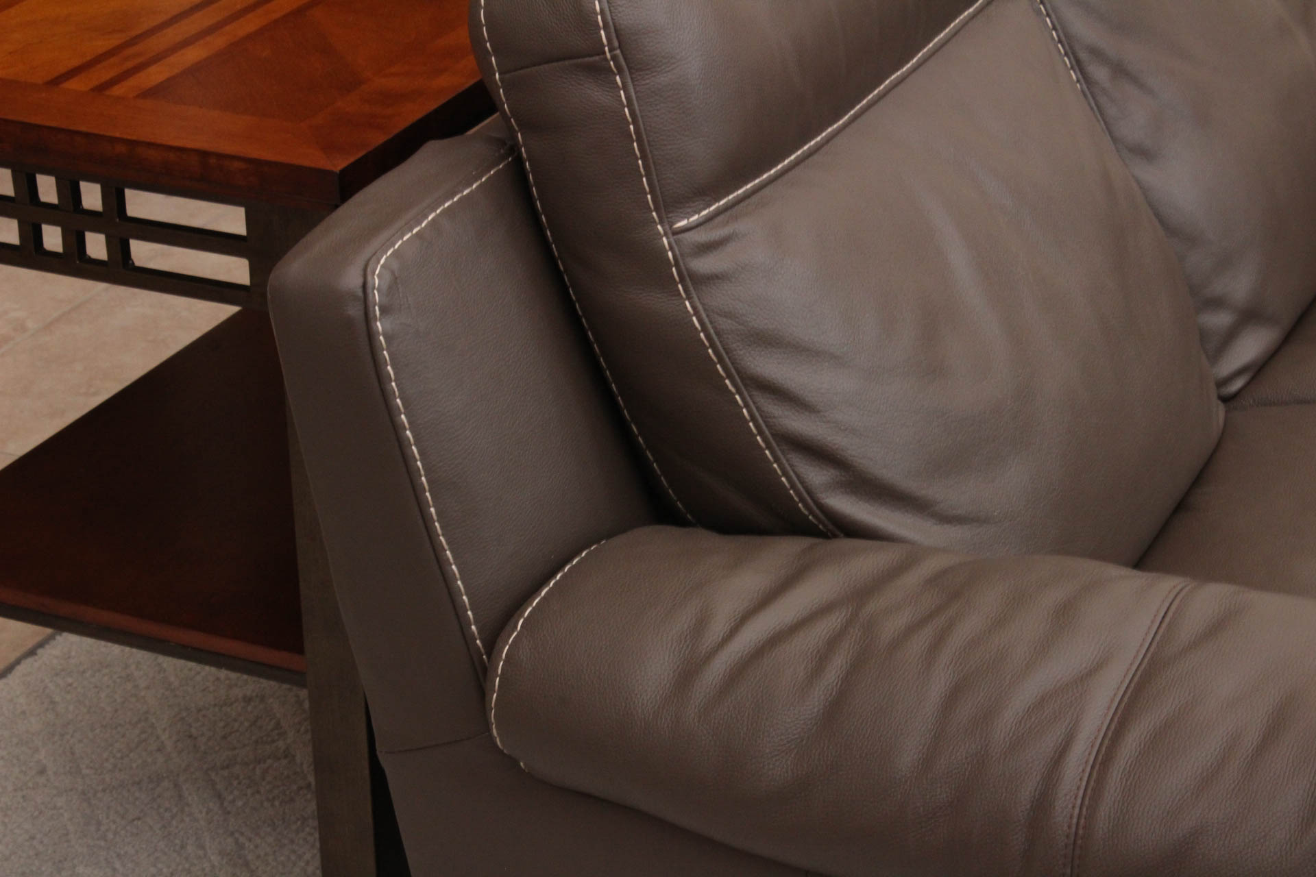 Electric Leather Loveseat