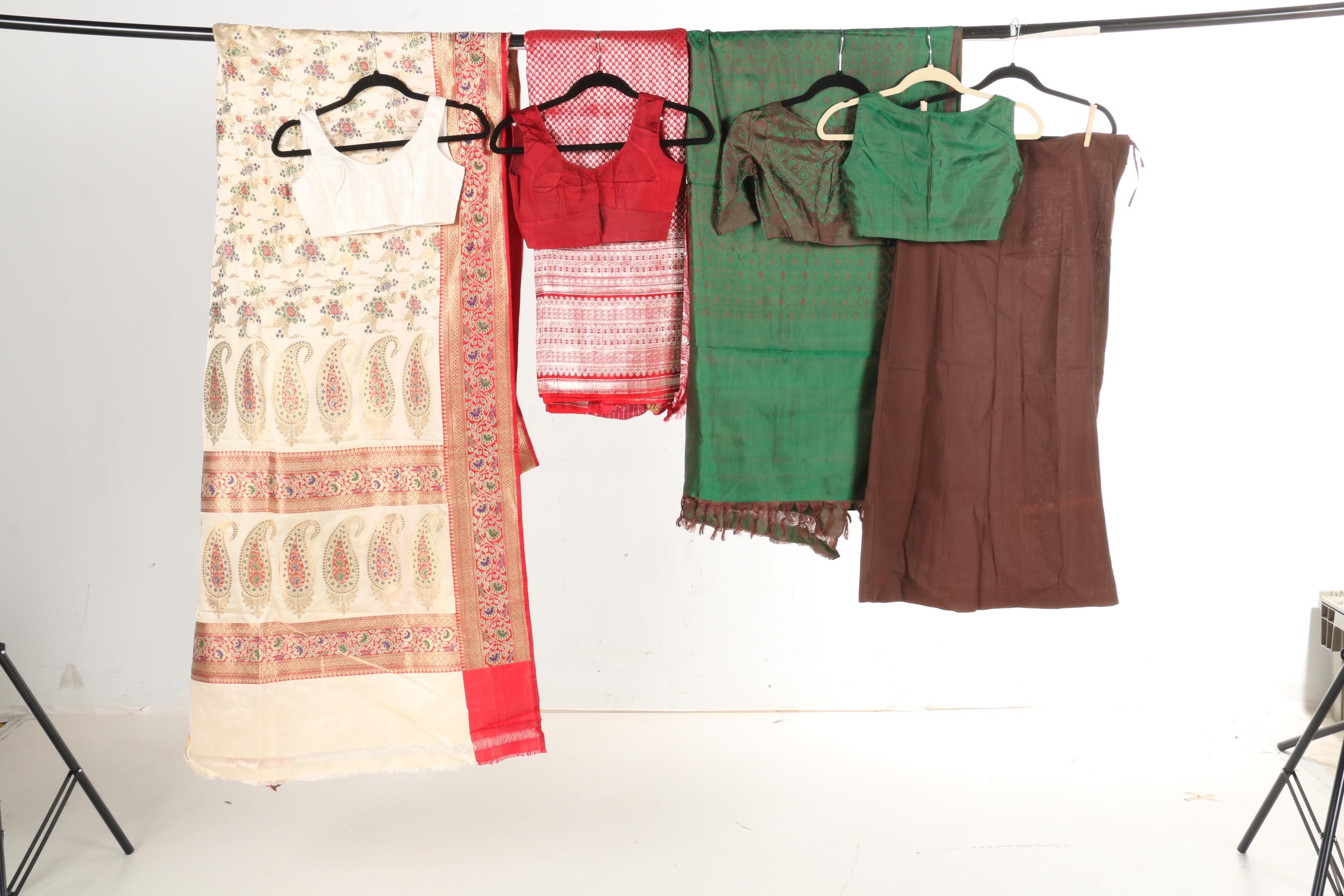 Saris, Cholis, and Lehenga