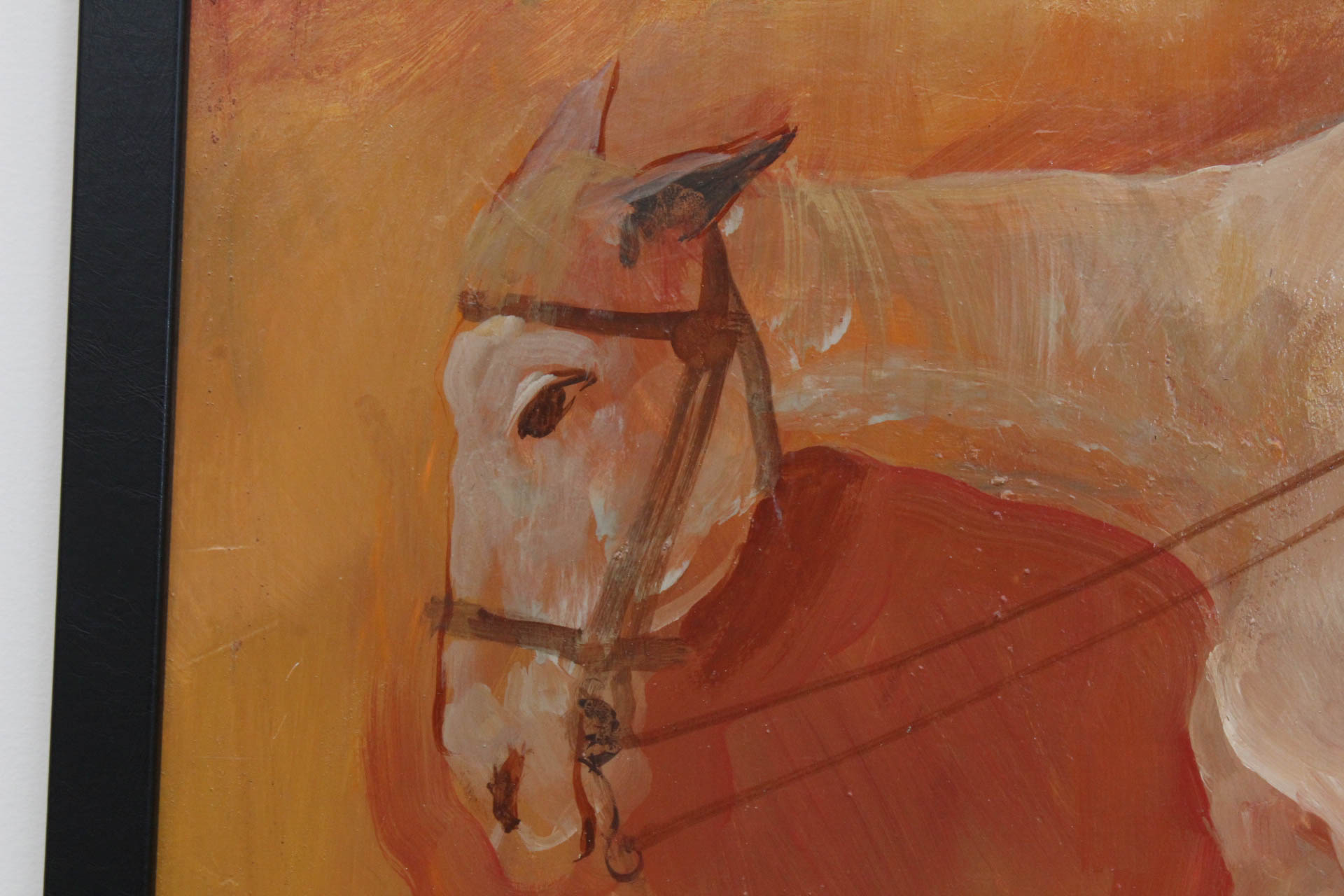 Harold Wood Oil Painting on Board featuring  "Don Quixote"