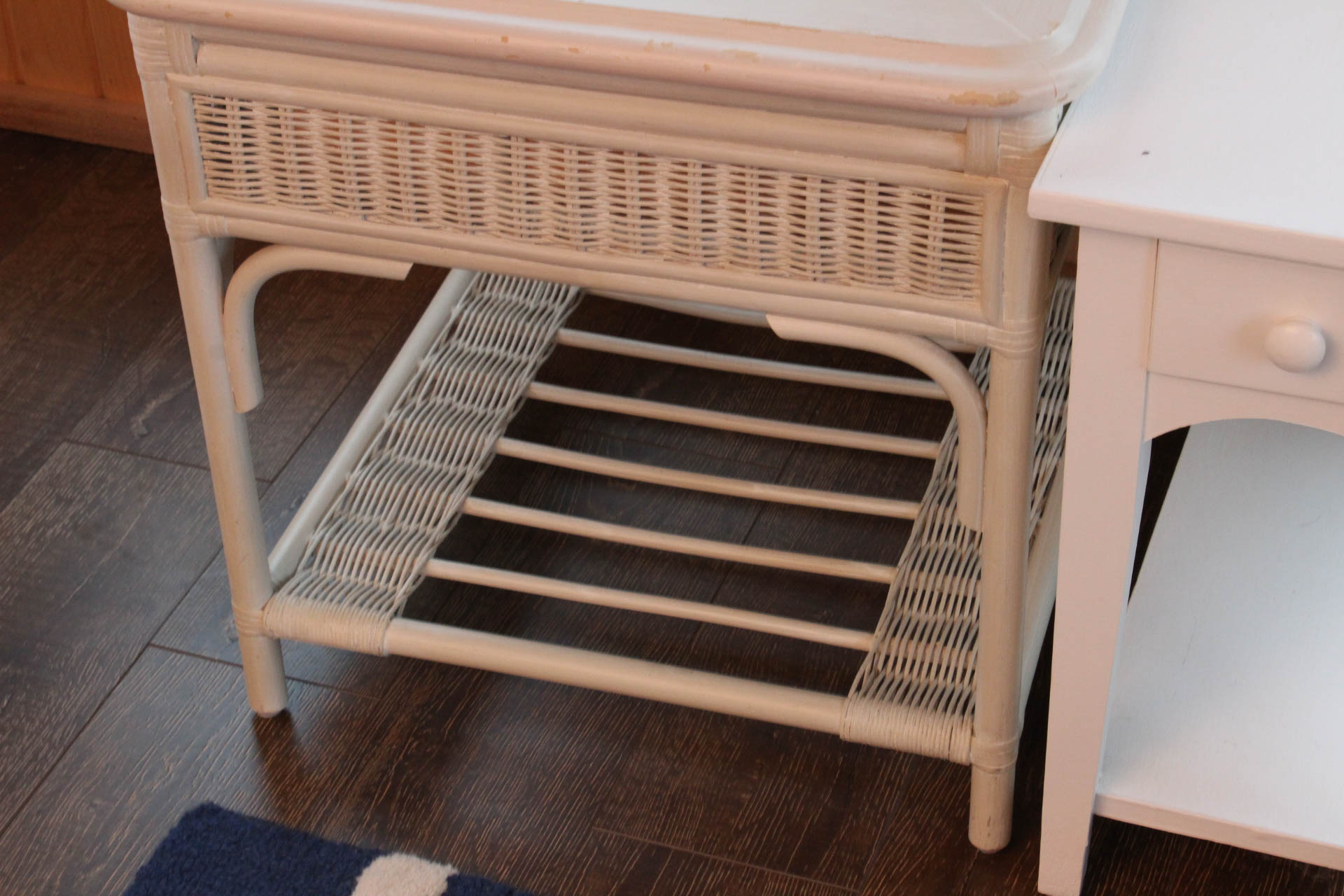 White Painted Wood Accent Tables
