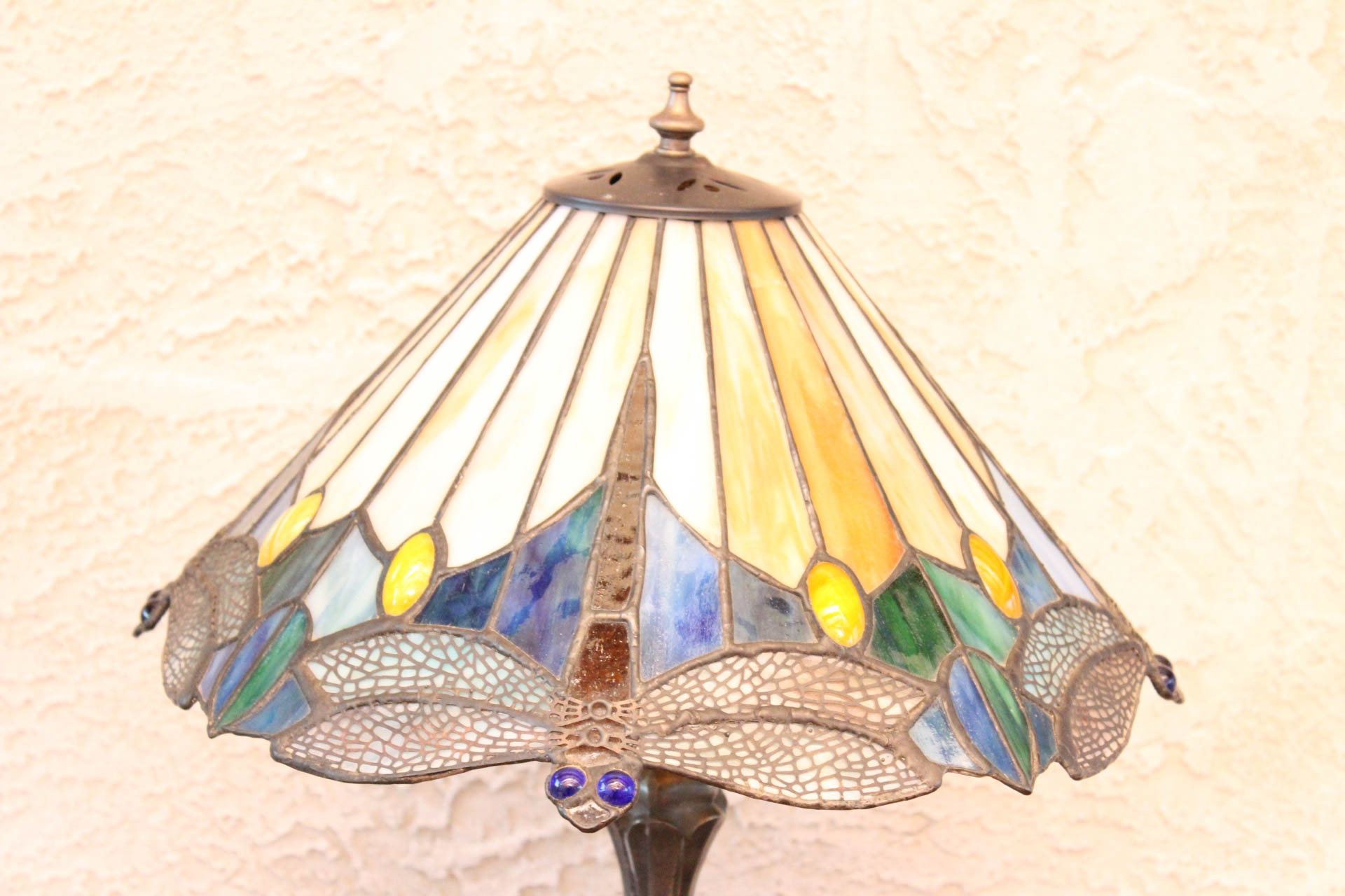 Slag Glass Lamp Pairing