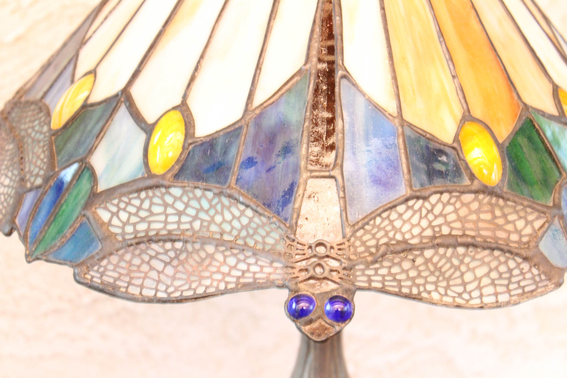 Slag Glass Lamp Pairing