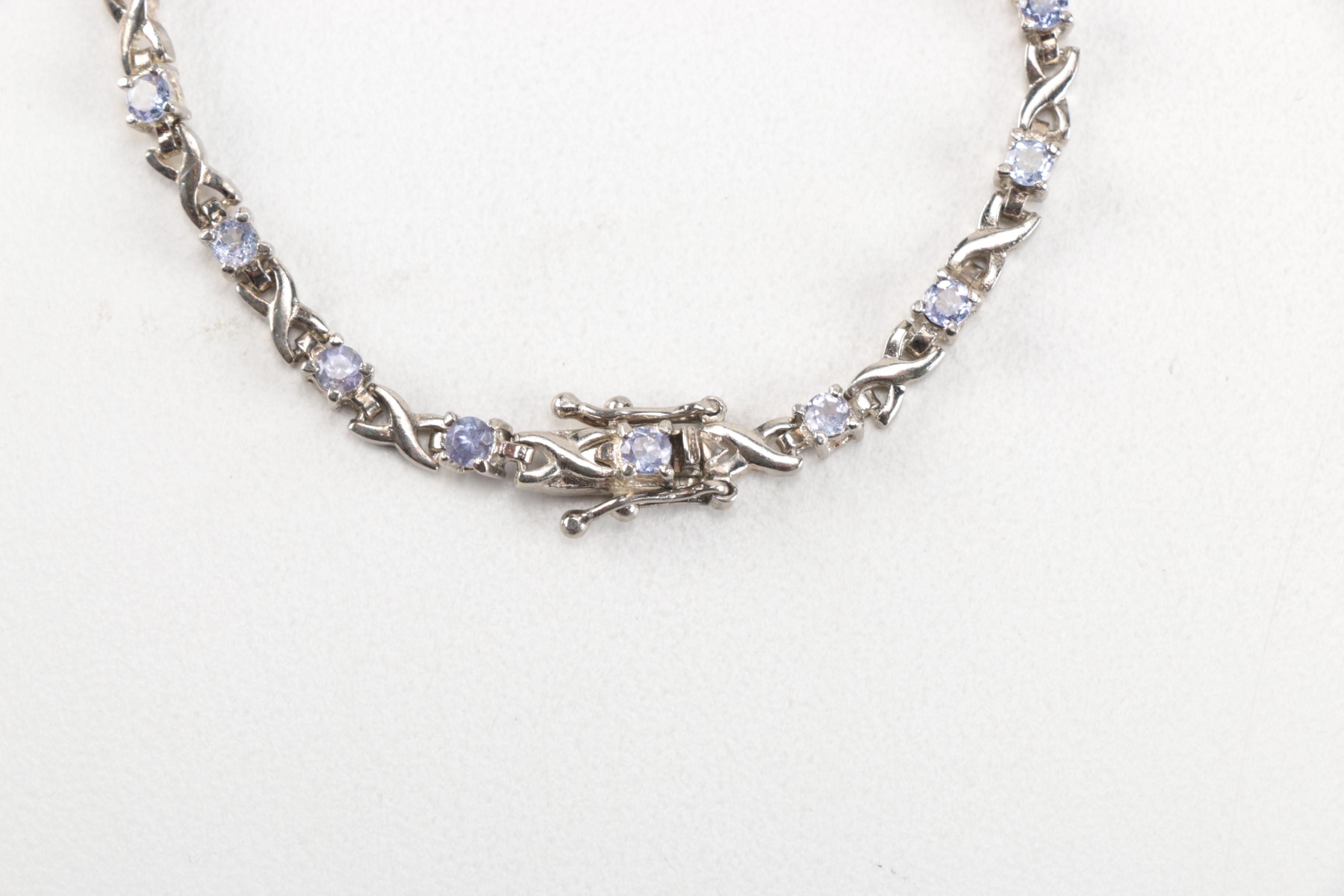 Sterling and Tanzanite Bracelet