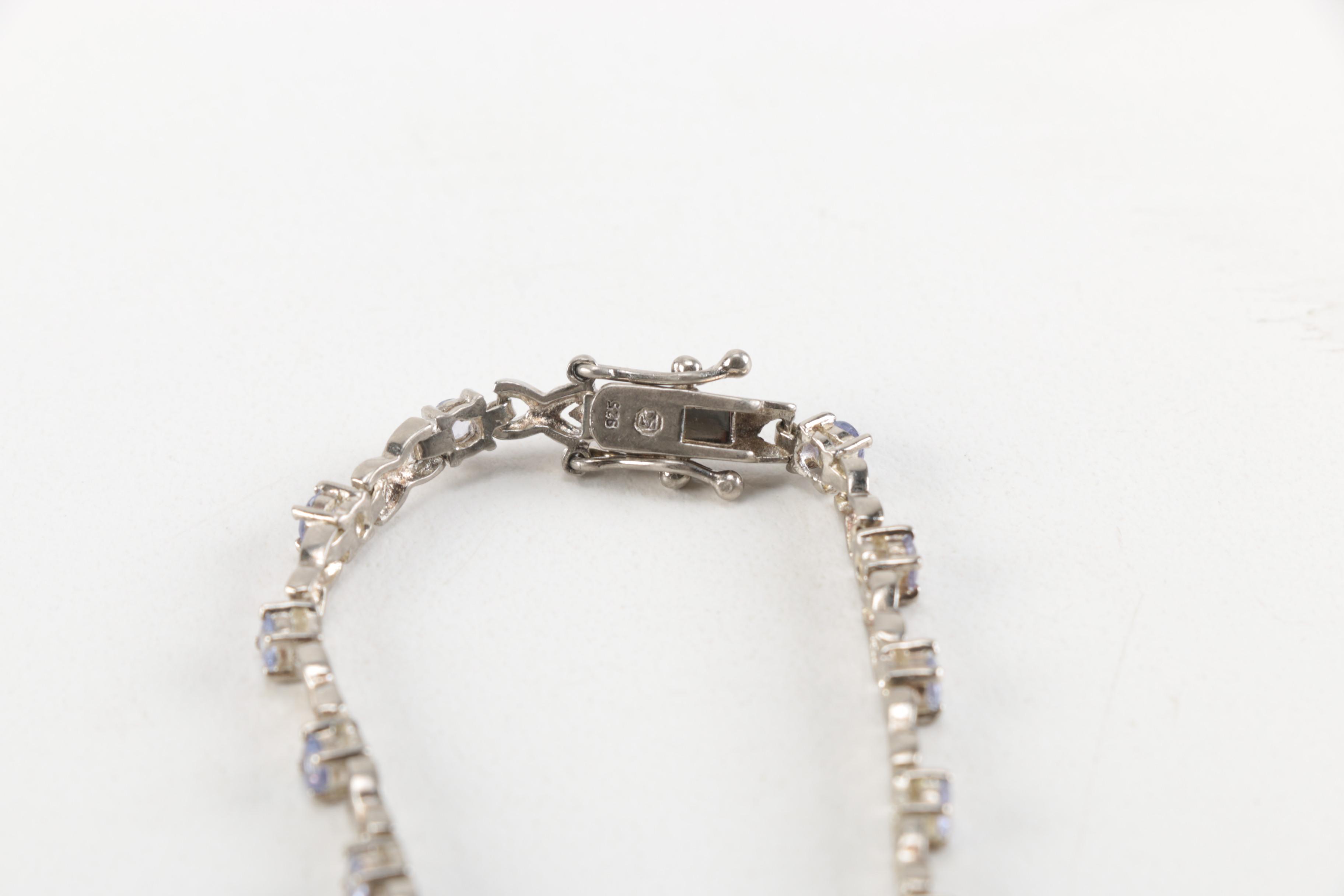 Sterling and Tanzanite Bracelet