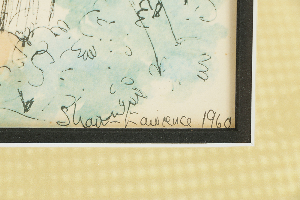 Offset Lithograph on Paper Dining Scene