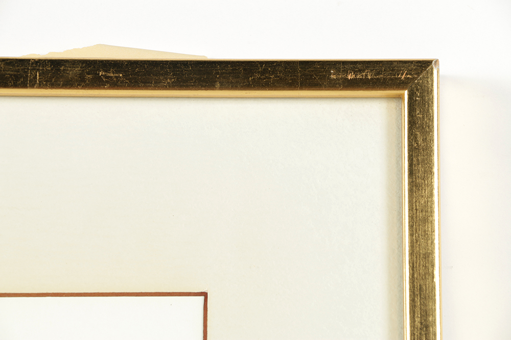 Signed Acrylic Painting on Paper of Abstract Faces