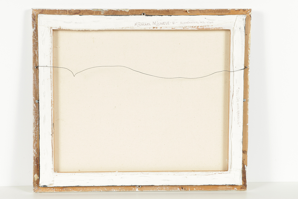 Michael Michele Oil Painting on Canvas "Still Life with Mandolin"