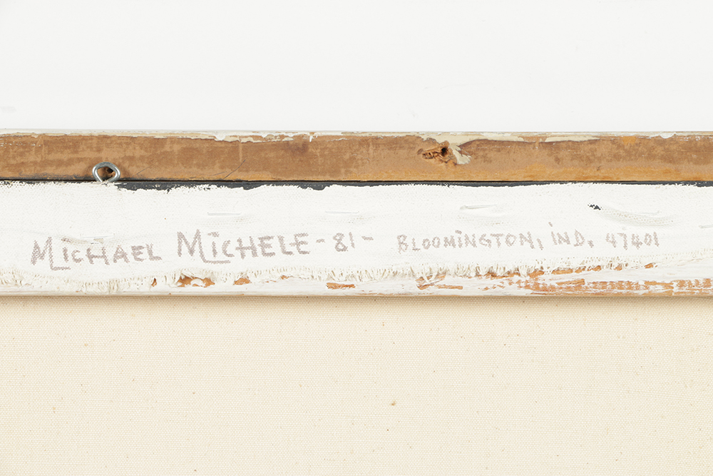 Michael Michele Oil Painting on Canvas "Still Life with Mandolin"