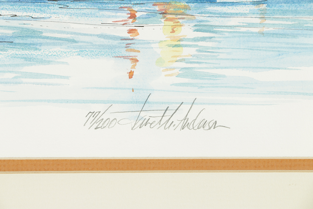 Janet M. Anderson Limited Edition Lithograph "Detroit, Michigan"