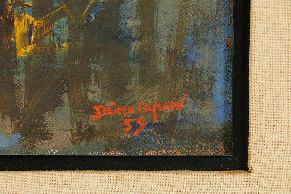 Dino Capari Abstract Oil Painting on Canvas Board