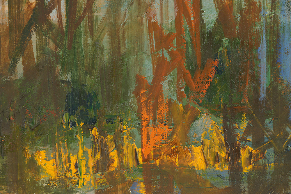 Dino Capari Abstract Oil Painting on Canvas Board