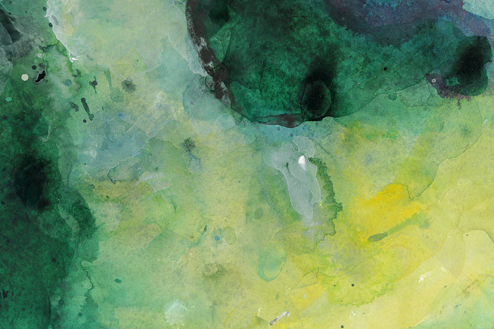 M. Sparling Watercolor Painting on Paper Abstract Composition