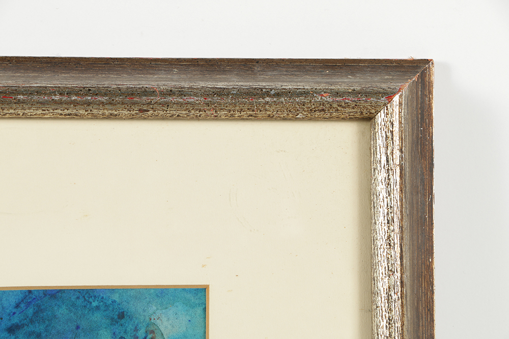 M. Sparling Watercolor Painting on Paper Abstract Composition