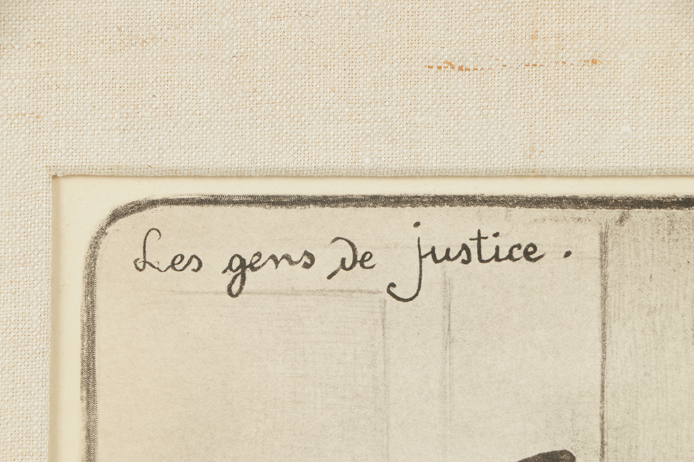 Honoré Daumier Limited Edition Mixed Media Print on Paper "Après l'Audience"